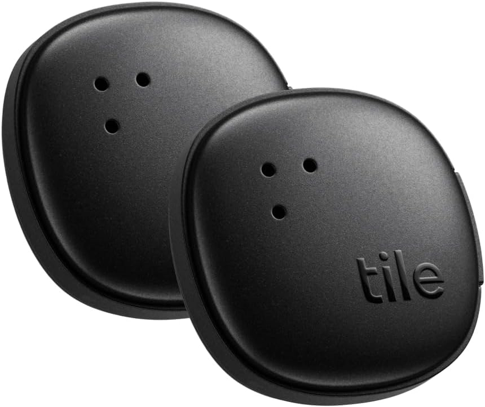Tile by Life360 Sticker (2024) - Small Bluetooth Tracker, Remote Finder and Item Locator for Bikes, Glasses and More. Both Ios and Android Compatible. Phone Finder. 2-Pack (Black) image number 3