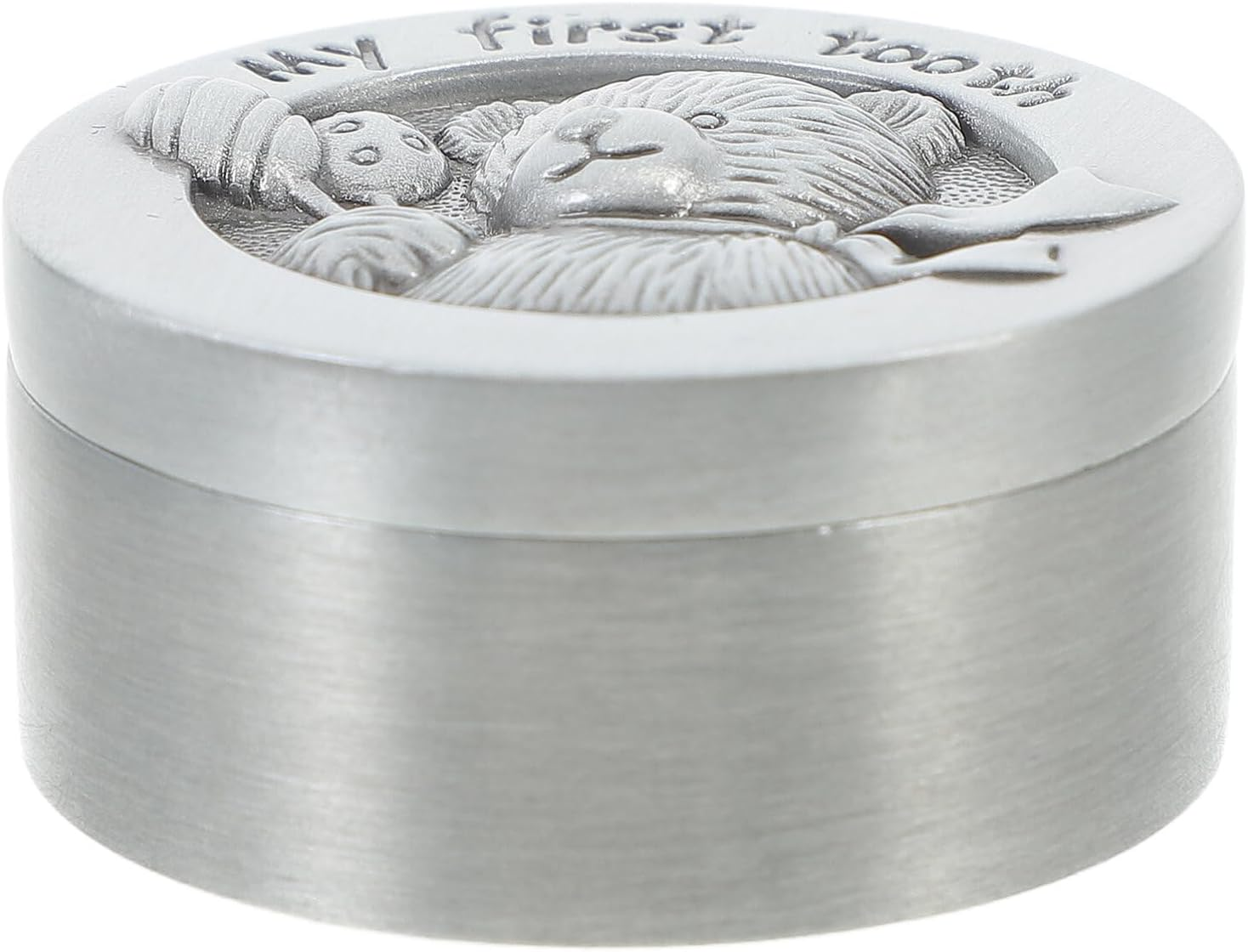 JOINPAYA Metal Baby Tooth Box Tooth Fairy Box First Tooth Saver Case Storage Container for Lost Teeth Children Newborn Birthday Baby Shower image number 3