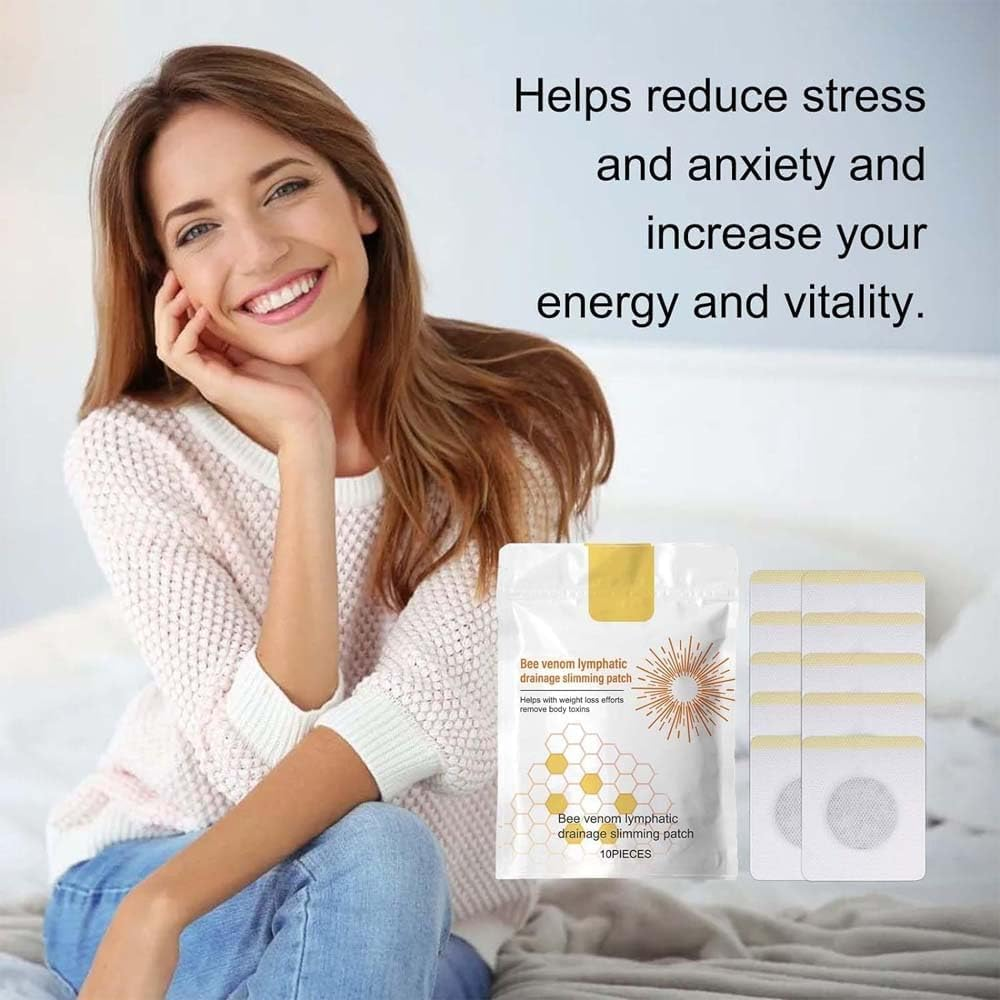 Bee Venom Slimming Patches, Bee Venom Lymphatic Drainage Slimming Patches for Women & Men 20Pcs image number 1
