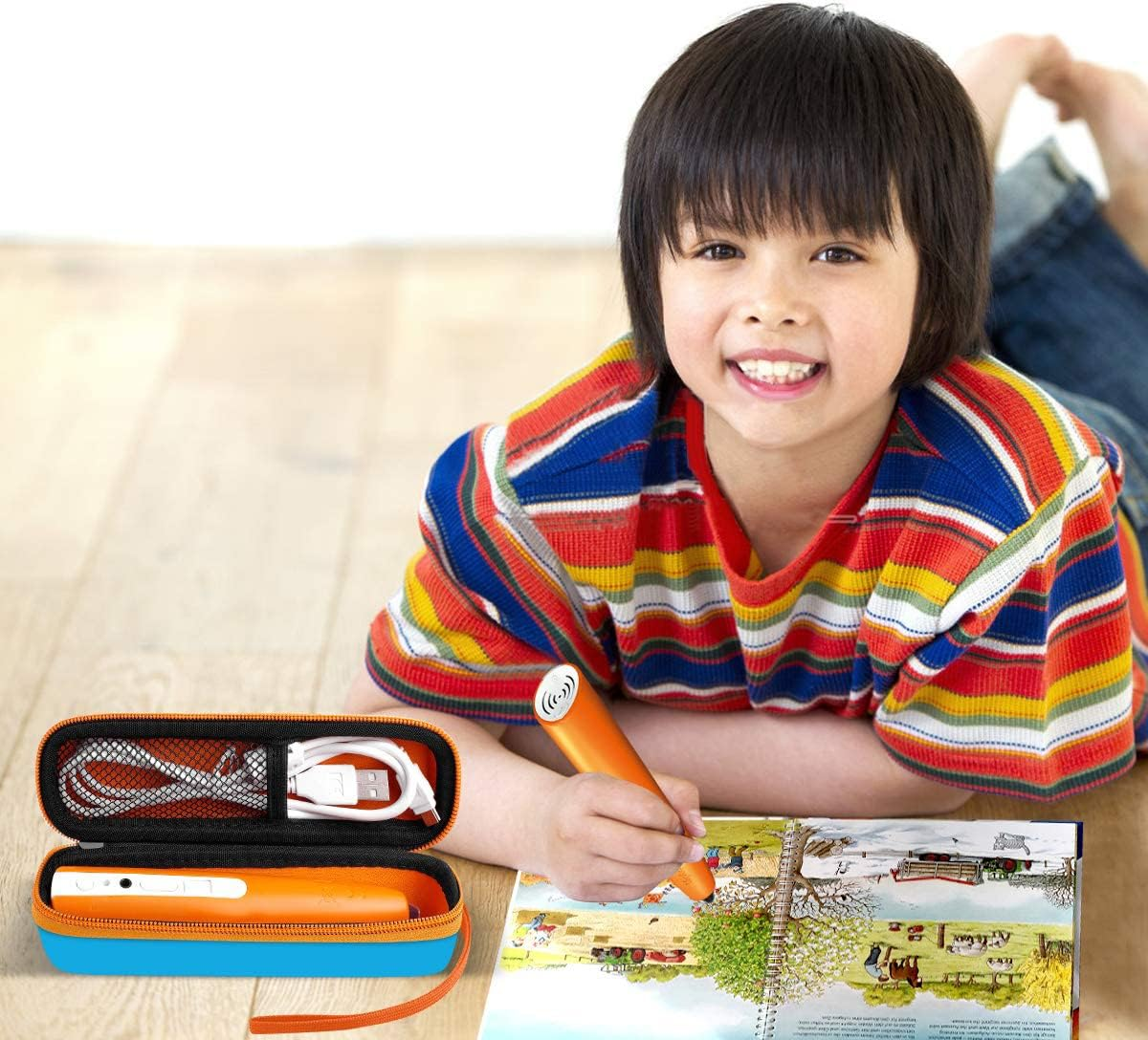 PAIYULE Bag for Ravensburger Tiptoi 00806/00801/00700 Starter Set Pen and Farm Book, Blue, Casual image number 2