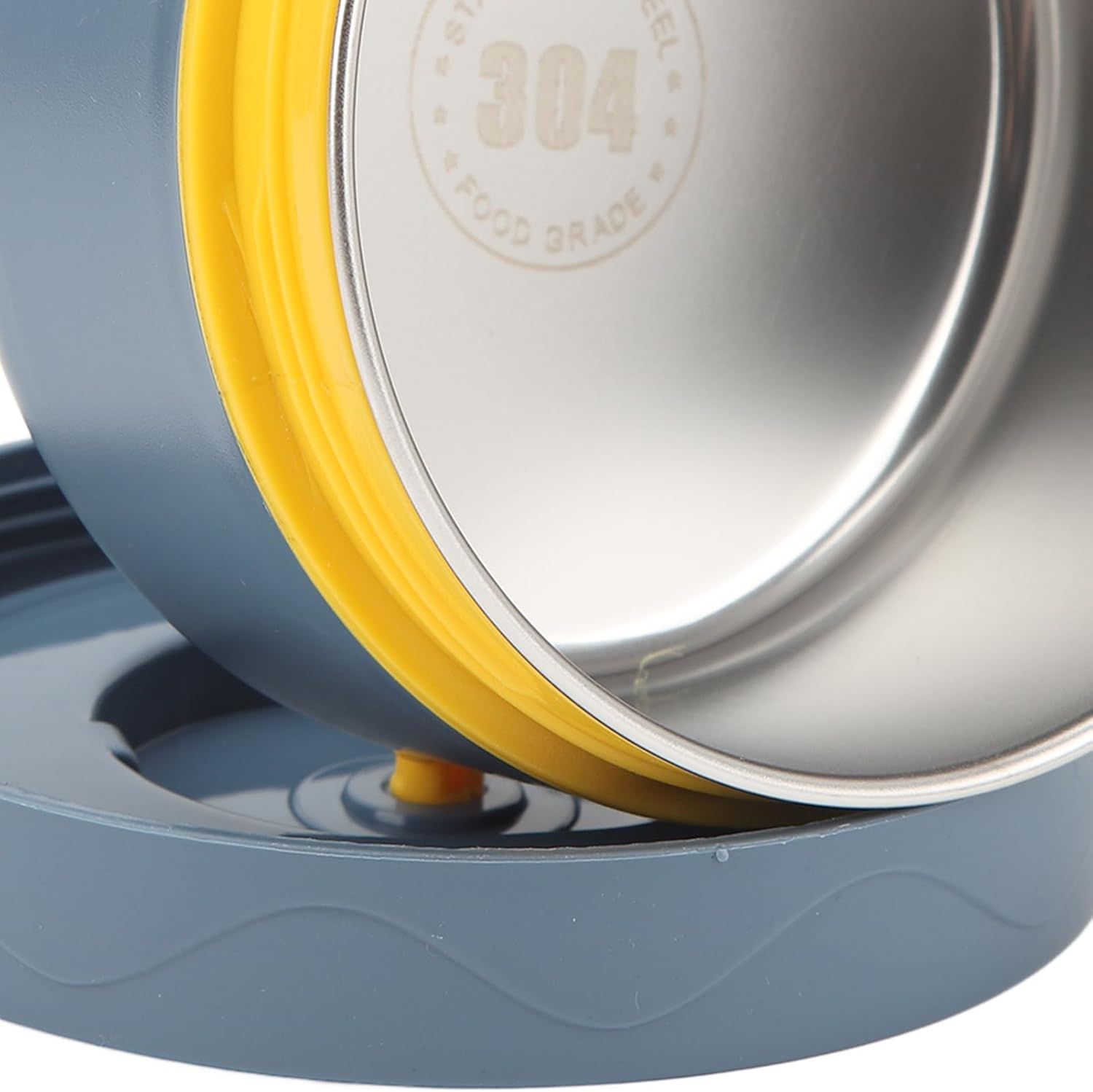 Insulated Lunch Container, Stainless Steel Lunch Box Lightweight Portable Leakproof Dishwasher Safe Thermal Food Box for Kid Students Adult 420Ml (Dark Blue Microwave Type) - Beige Microwave Type image number 2