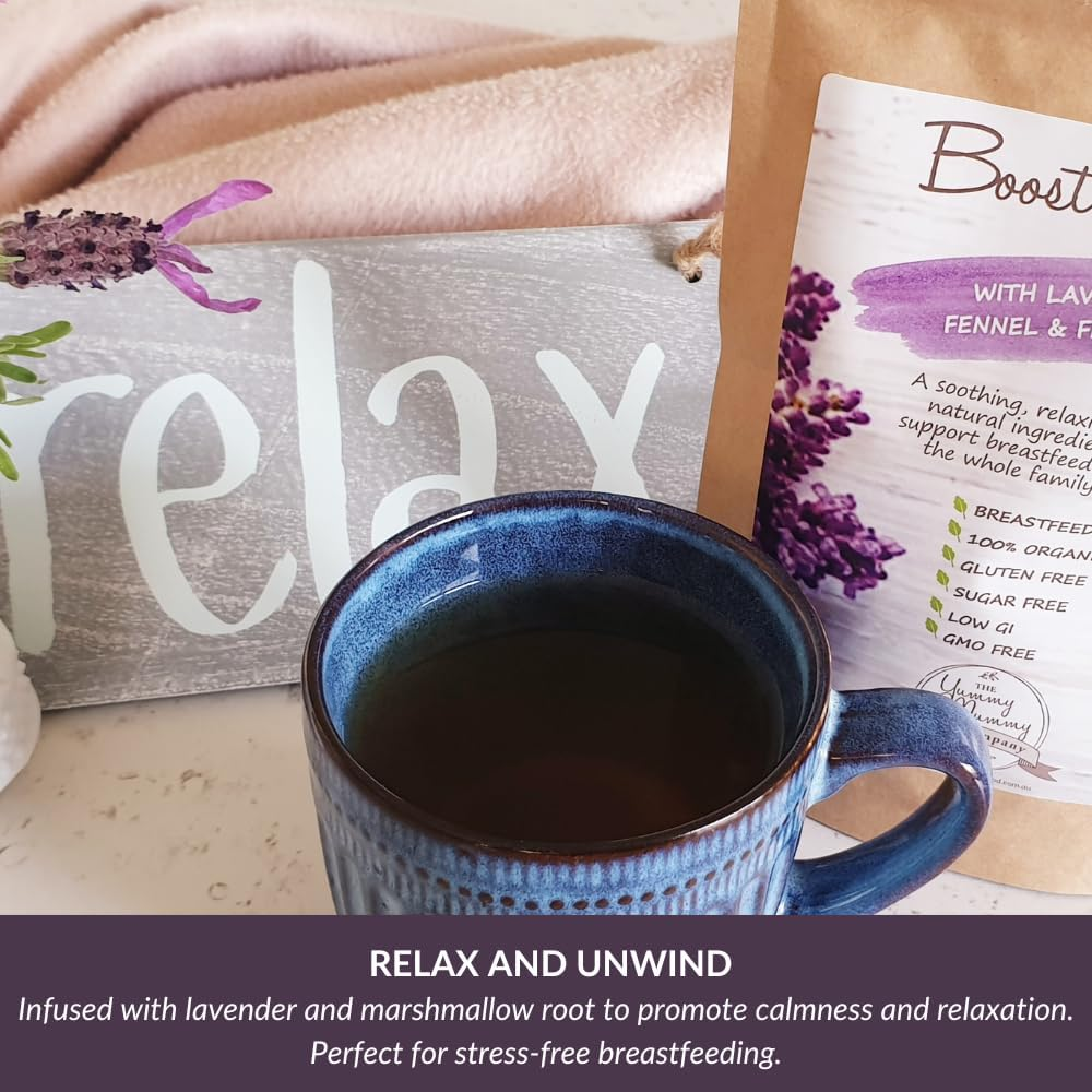 Yummy Mummy Food Company Lactation Tea | Soothing Lavender Lullaby Herbal Blend with Raspberry Leaf, Fennel & Fenugreek | Breastfeeding Support & Relaxation | 20 Serves image number 6