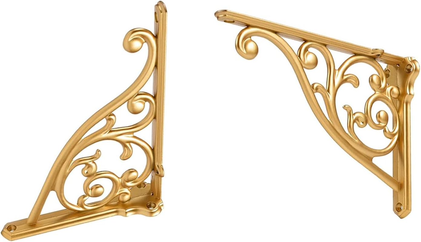 Heavy Duty Solid Stand,5 Inch 2 Pack Iron Gray,Right Angle Wall Panel Support Bracket,Decorative Shelf Bracket,Heavy Duty Vintage,Wall Mount Support DIY - Shelf Hardware Included