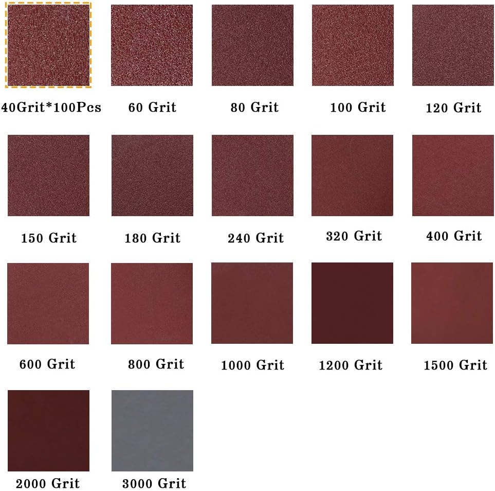 SPEEDWOX 100Pcs Sanding Discs 3 Inch Sandpaper 40 Grit Hook and Loop Sanding Discs for Drill Grinder Rotary Tools No Hole image number 1