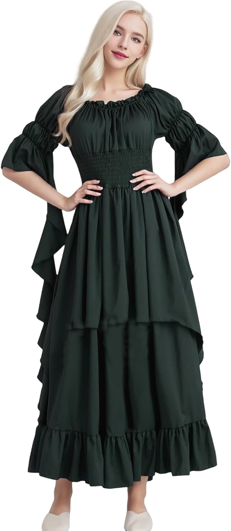 Medieval Costume Dress Renaissance Dress Halloween Costumes for Women image number 4