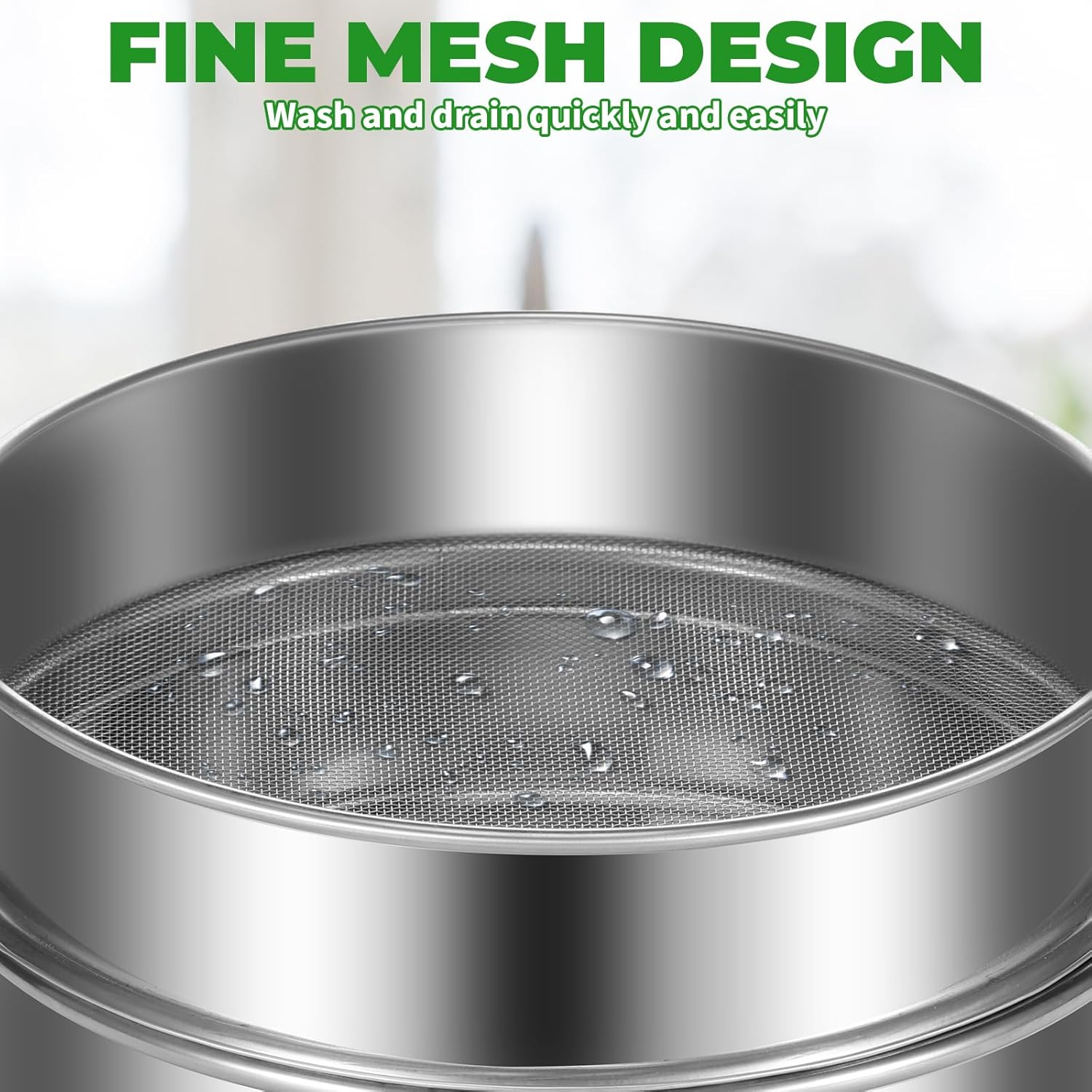 Awobepl Sprouts Growing Kit Stainless Steel Sprouting Kit Stackable Seed Sprouting Tray for Beans Peas image number 3