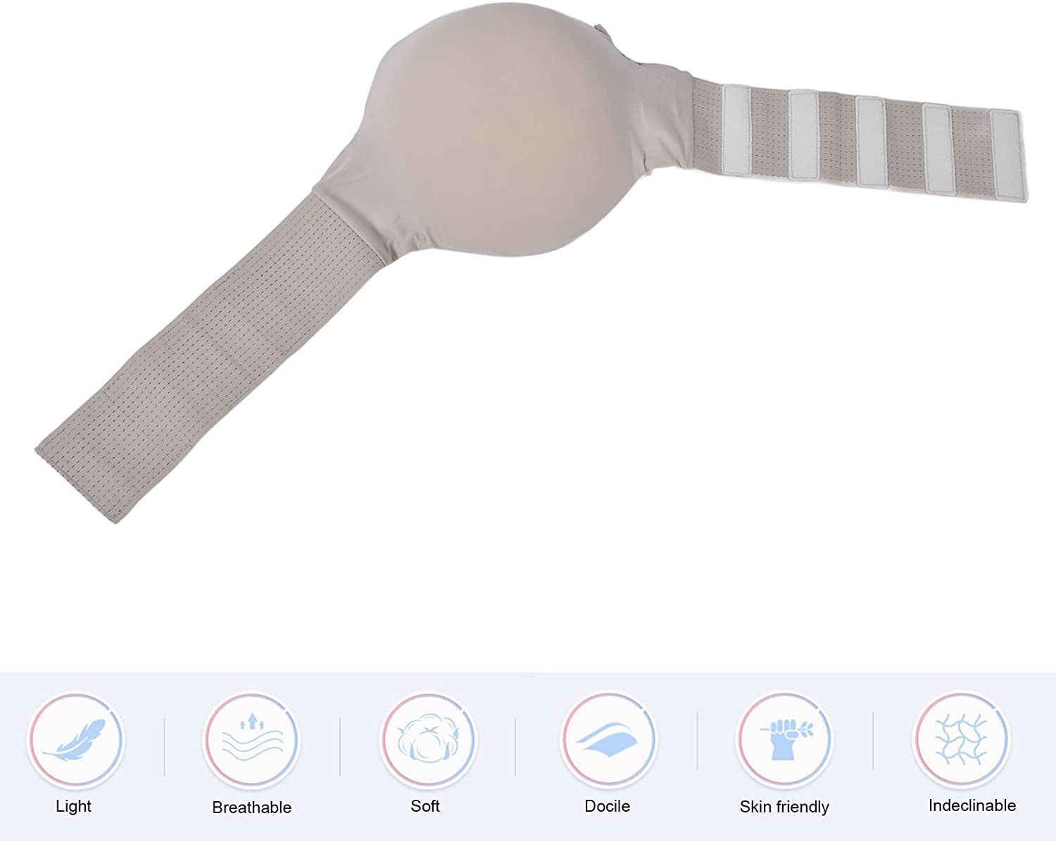 Simulation Fake Pregnant Belly, Simulation Fake Pregnancy Belly Costumes for Advertising for Training for Stage for Screen Performances(Color, S)