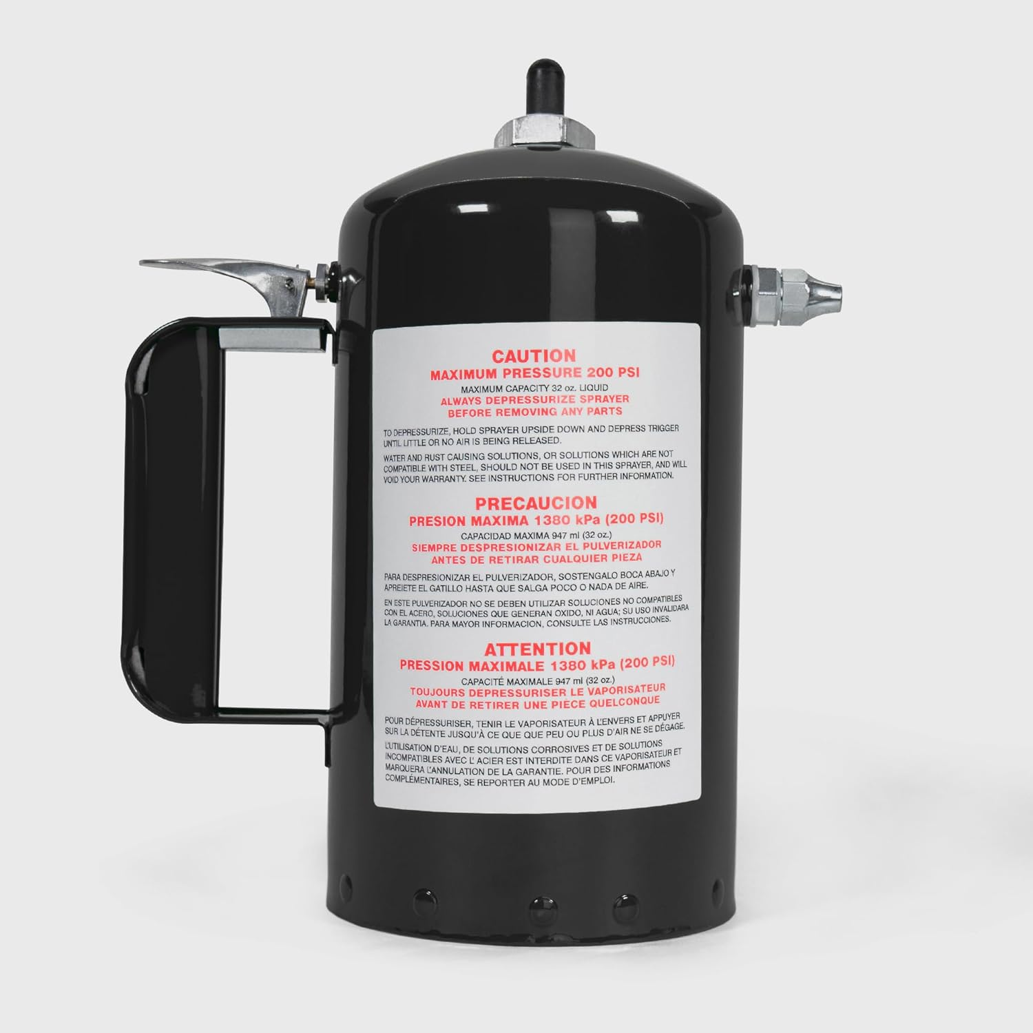 Sure Shot 32 Oz. Powder Coated Steel Sprayer, Black (SUR-1000B)&hellip;