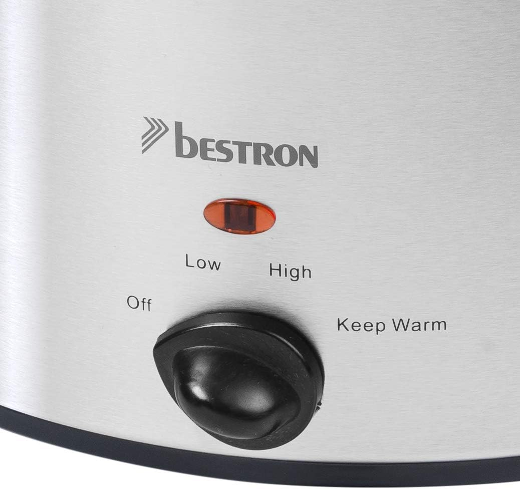 Bestron ASC350 Slow Cooker, Glass, 180 W, 3.5 Liters image number 1