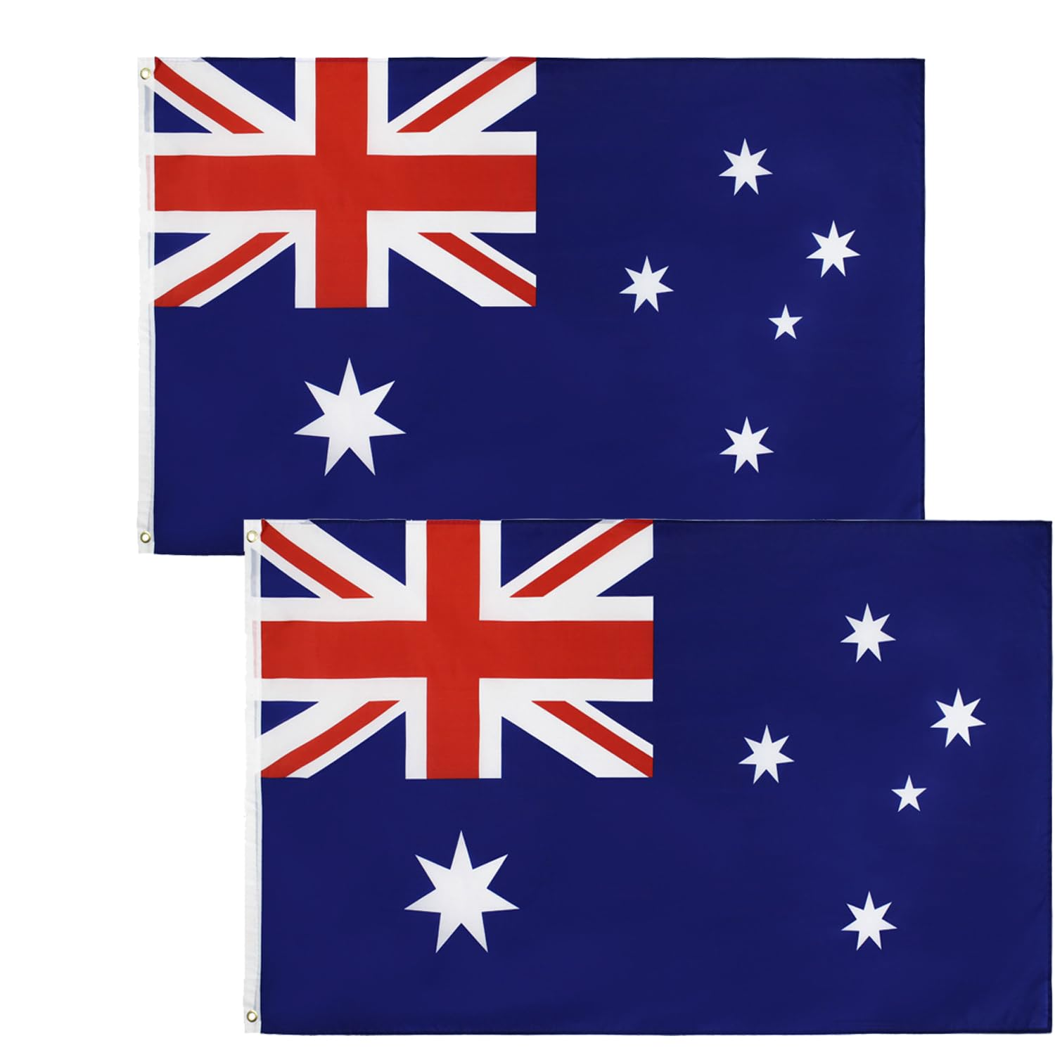 2 Pack Australian Aussie Flag 3X5 Ft Large 90X150Cm Outdoor Heavy Duty UV Fade Resistant Big Oceania National Flag with Brass Grommets image number 3