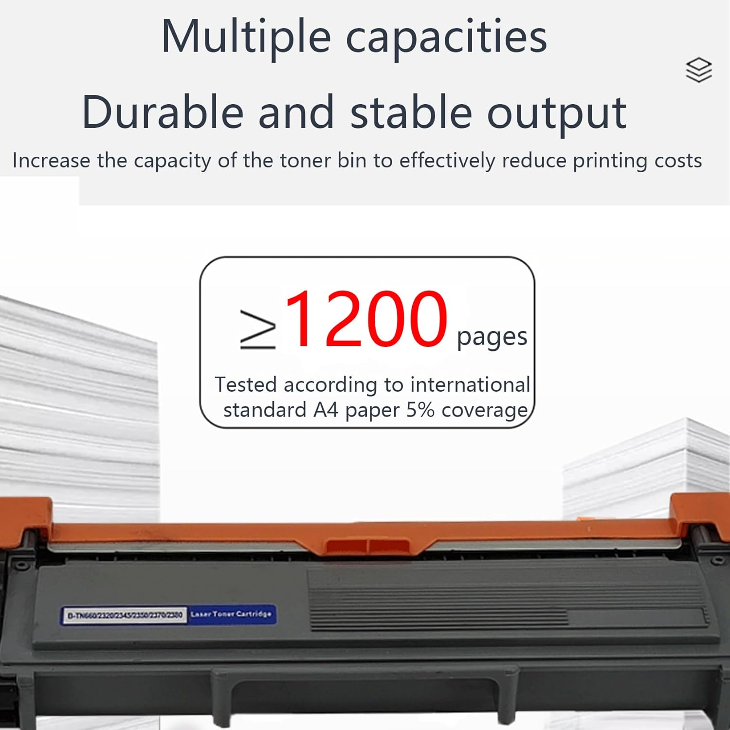 JOJOBE TN-2330 Compatible Toner Cartridge with Brother HL L2300D L2305W L2340DW L2365DW L2380DW MFC L2700DW L2703DW L2720DW L2740DW, 1200 Pages per Cartridge image number 1