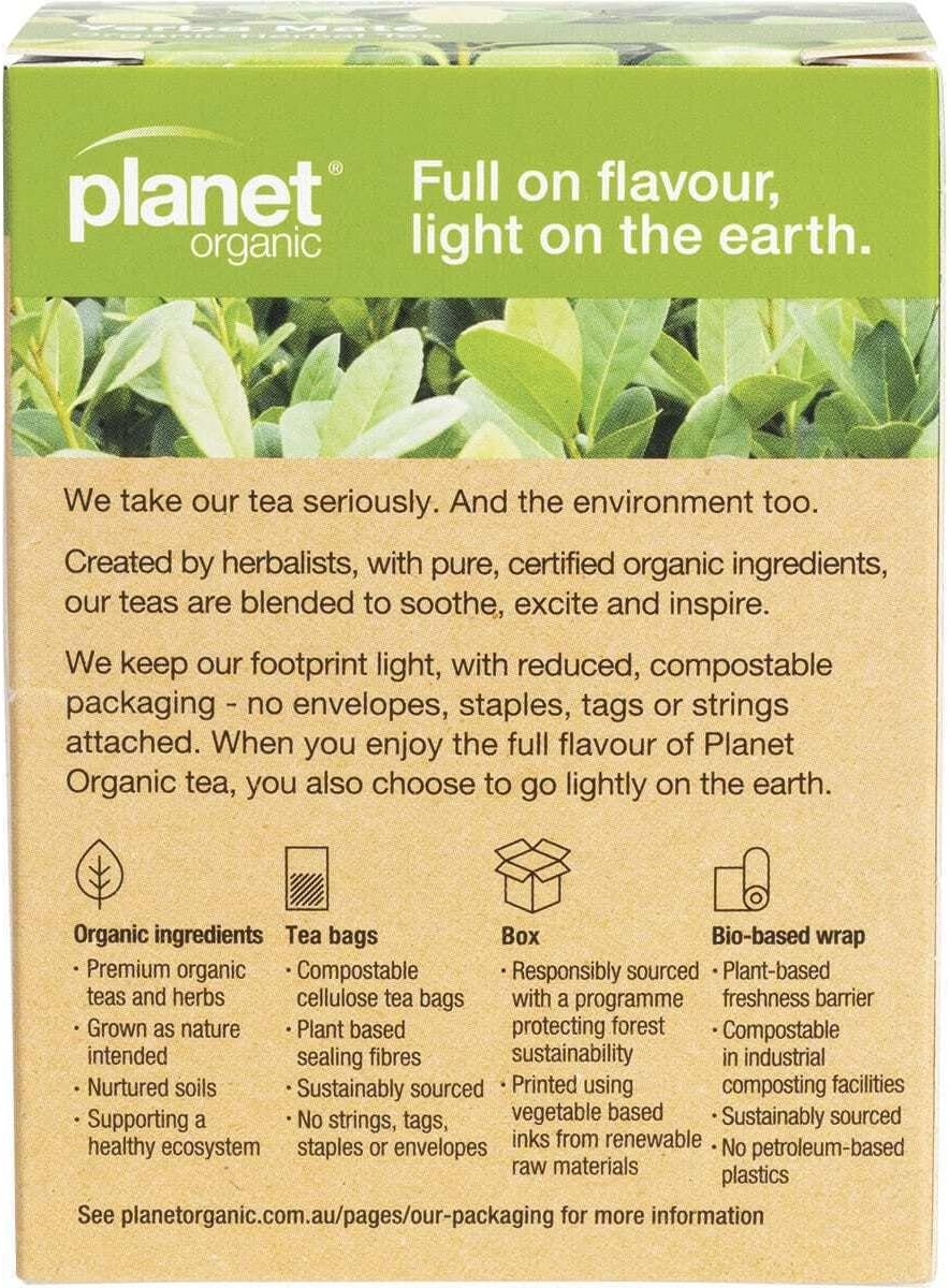 Planet Organic Yerba Mate 25 Tea Bagss
