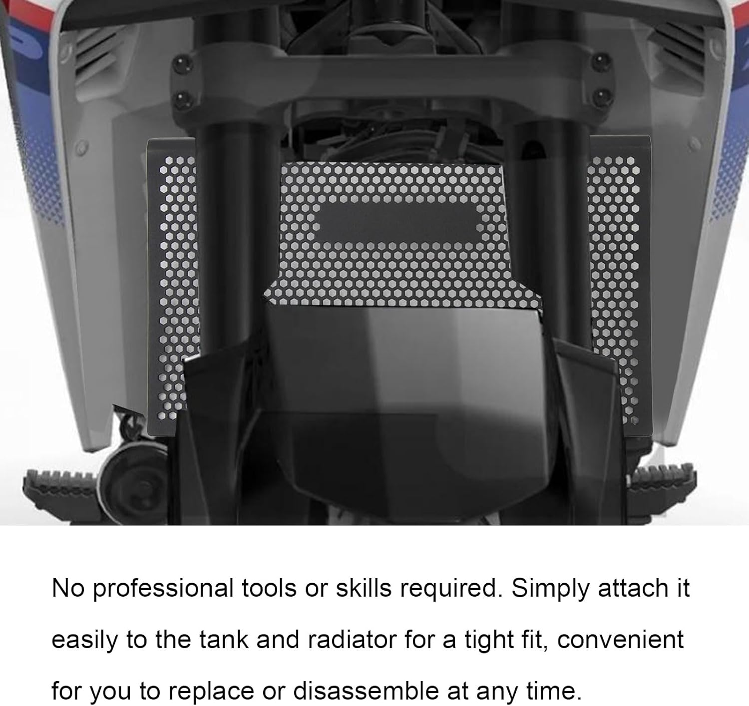 Motorcycle Radiator Guard, Debris Enter Prevention Water Tank Radiator Grill Protective Cover for Transalp XL750 2023, Heat Dissipation, Easy to Install image number 1