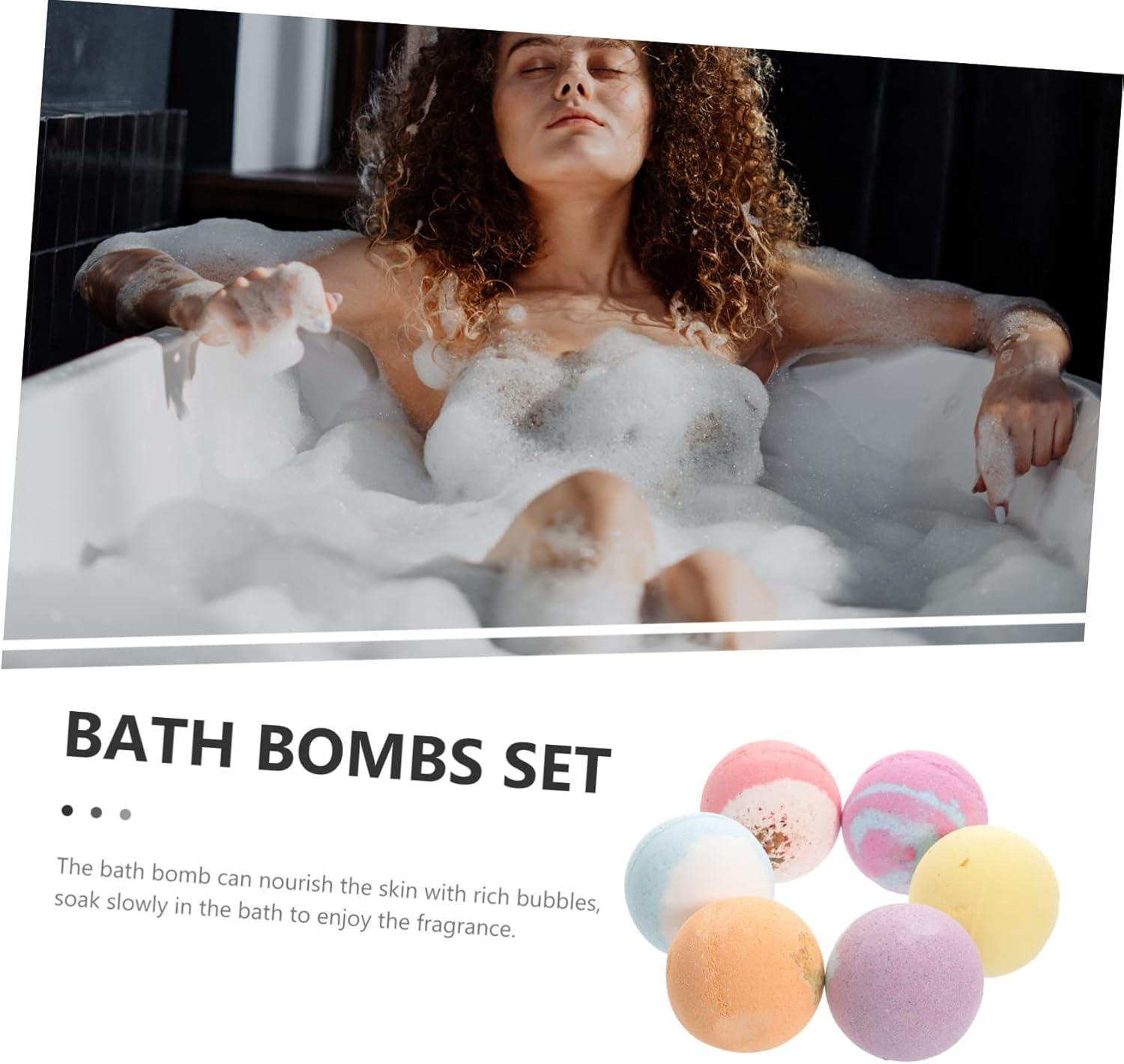 GLEAVI 6Pcs Essential Oil Bath Skin-Friendly Travel Bathing for Relaxation and Soothing Shower for Women and Men image number 1