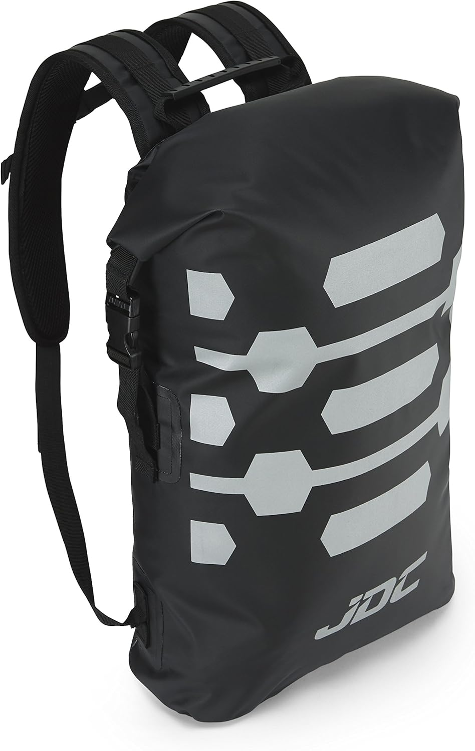 JDC Motorcycle Rucksack 100% Waterproof Dry Bag 30L - Reflector - Black image number 1