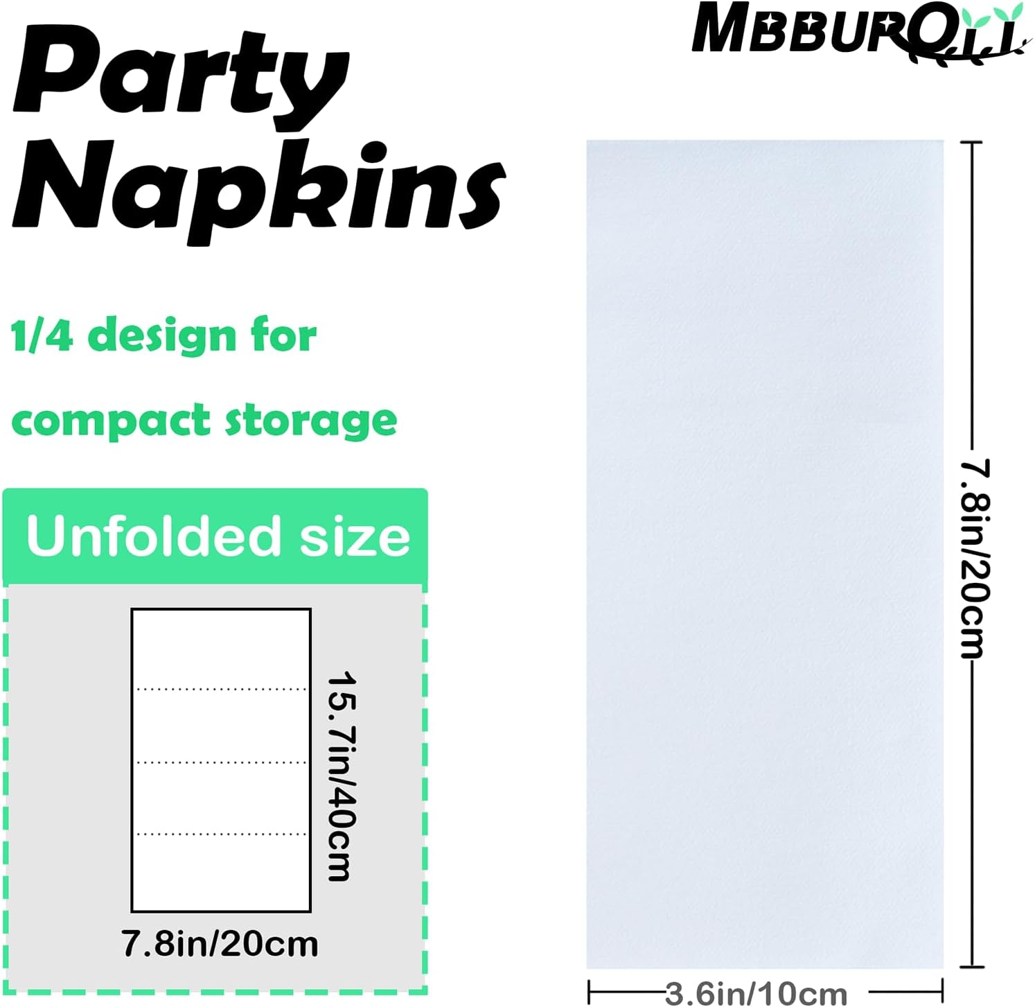 MBBUROYY Disposable Napkins Cloth like Paper Napkins Linen-Feel Guest Towels Paper Hand Towels Hand Napkins Cloth for Bathroom,Weddings, Parties,Dinners 200 Count, Inches- White,20&times;40Cm image number 5