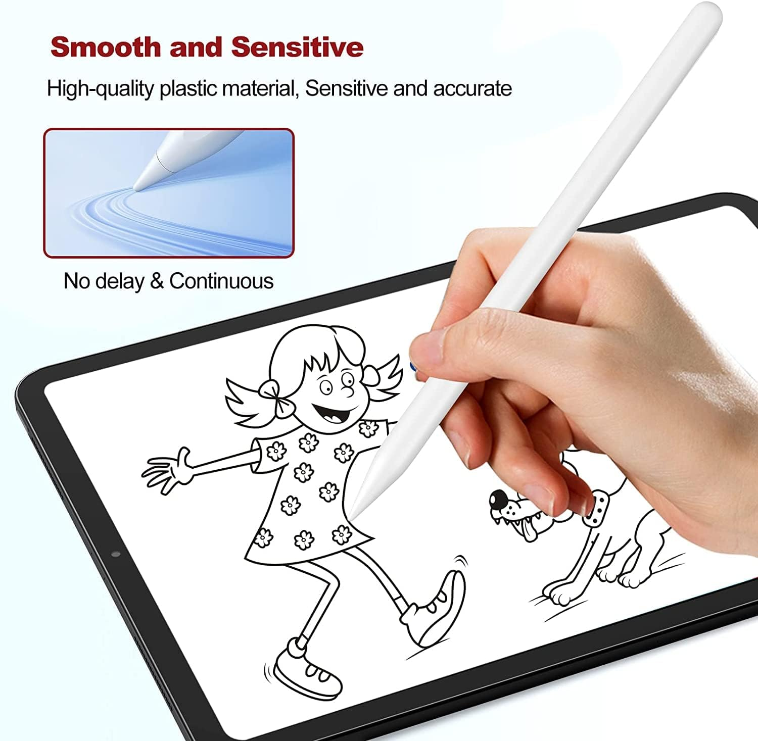 【5 Pack】 Tips for Apple Pencil Tips,Replacement Pen Nibs,Compatible with Apple Pencil 2Nd Gen& 1St Gen,High Sensitivity and Durable Pencil Tips for Ipad&Ipad Pro&Ipad Air Pencil, White image number 3