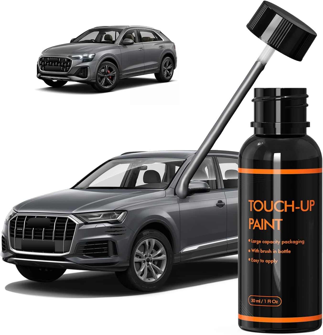 LM7Q Samurai Gray Touch up Paint for Audi, DIY Car Paint Scratch Repair Kit, Automotive Paints, Quick & Easy Fix Scratch Repair for Q7/Q8 image number 4