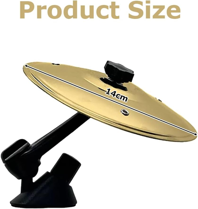 MOTRAIN 2 Pcs Car Crash Cymbal/Mini Cymbal Drum Decoration,Drum Cymbal Air Vent & Mini Crash Cym for Car Ventilation,Easy Installation image number 1