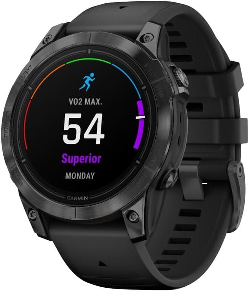 Garmin Epix Pro (Gen 2) 47Mm - Slate Gray with Black Silicone Band image number 2