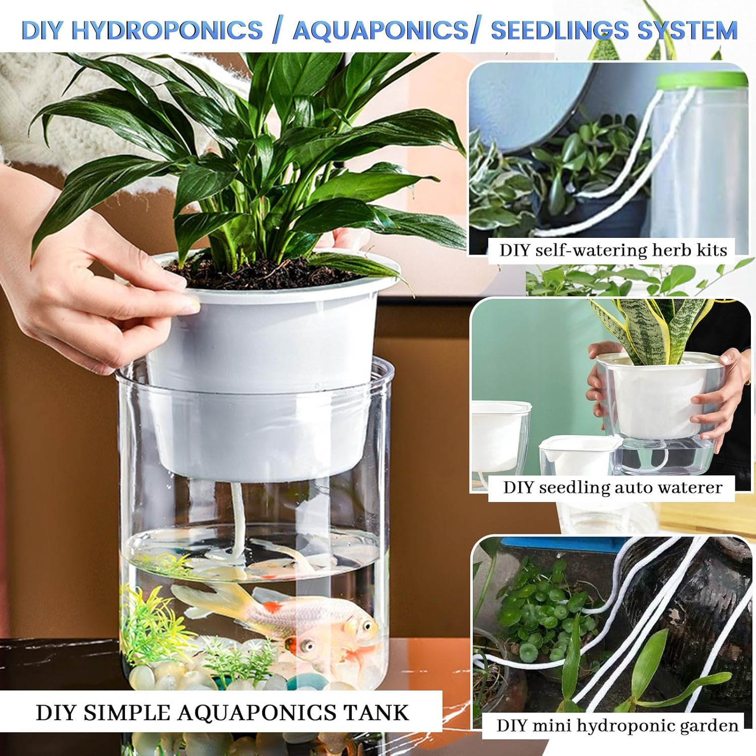 130 Feet Self Watering Wick Cord for Plants, 4Mm Self Watering Planter Insert, Self Watering Cotton Rope Plant Water for Vocation, Automatic Plant Water Indoor (130 Feet) image number 6