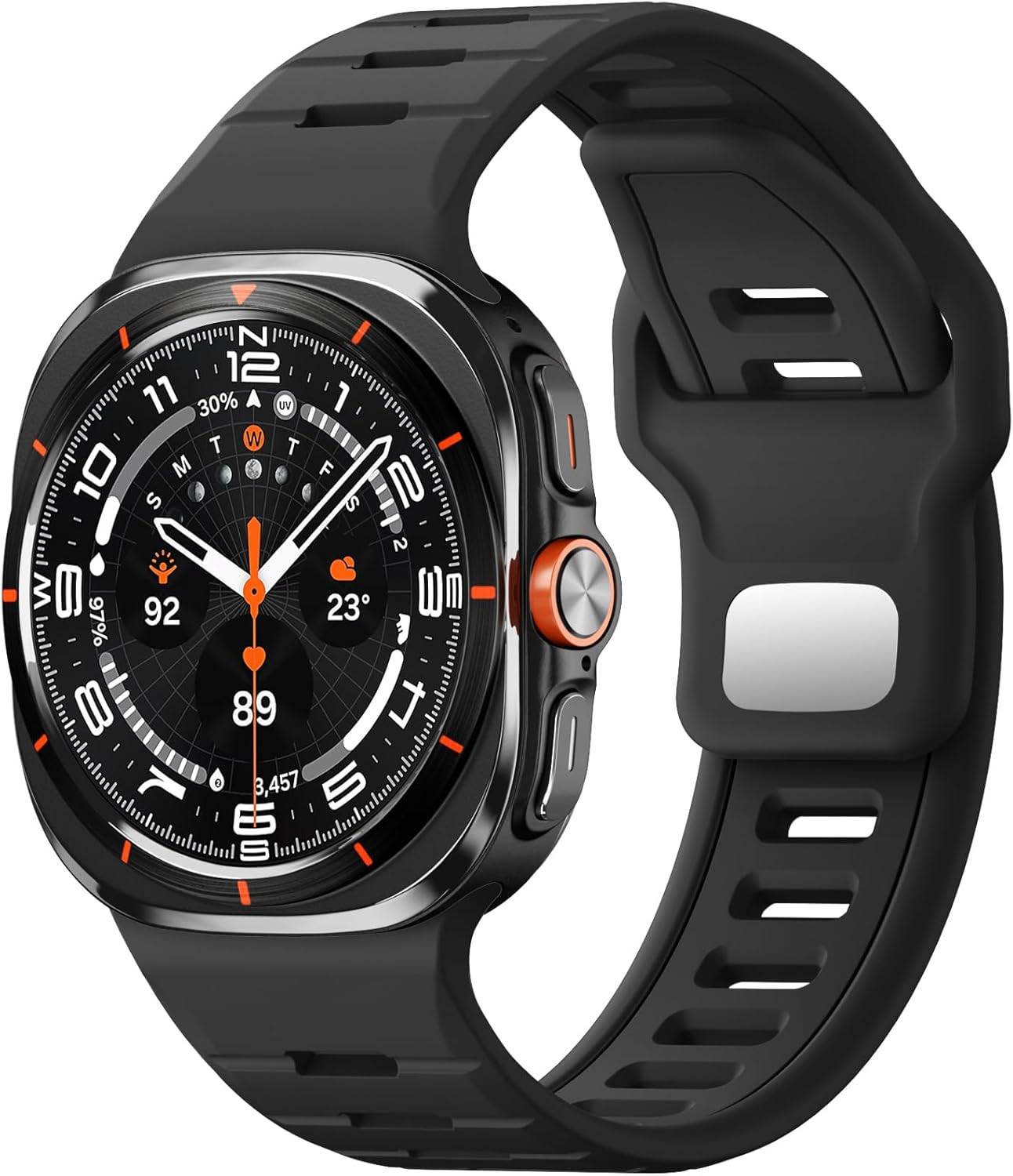 Ouwegaga Compatible with Samsung Galaxy Watch Ultra Band 47Mm(2024), Soft Silicone Sport Waterproof Replacement Wristband for Galaxy Watch Ultra Bands for Women Men, Multi Colors