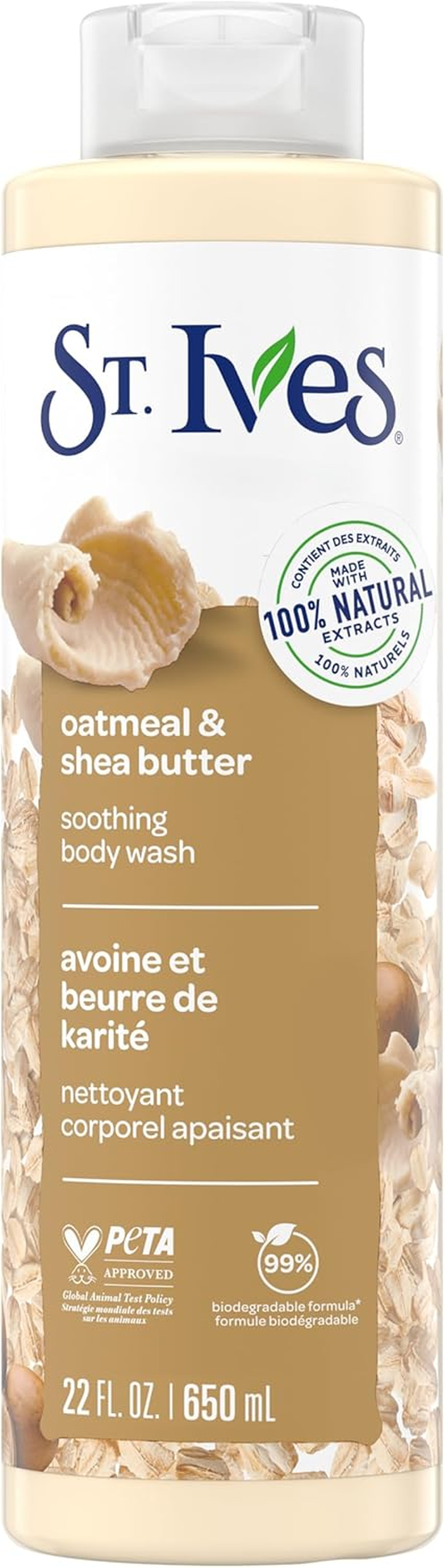 ST. Ives Oatmeal and Shea Butter Body Wash 650 Ml