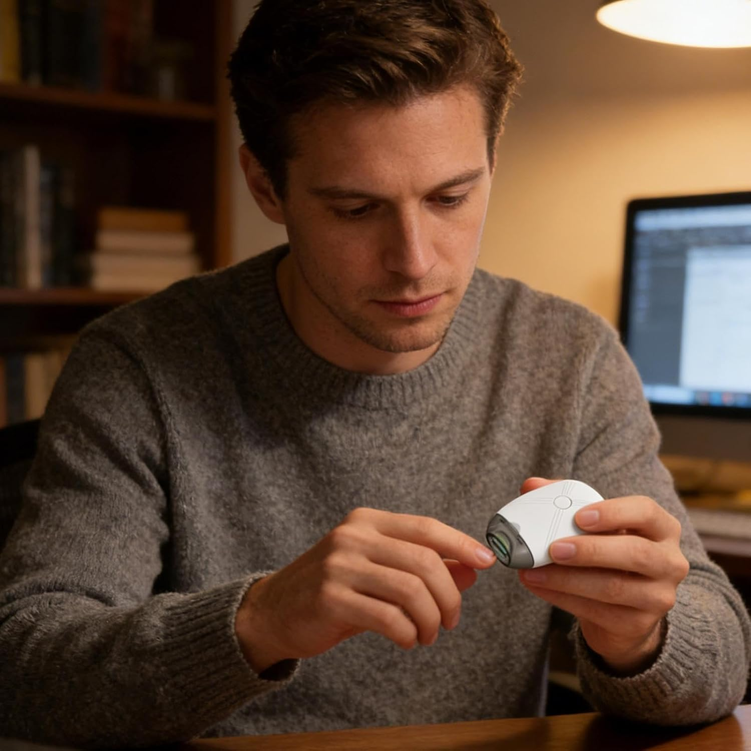 Automatic Nail File - 3 Speeds Fingernail Grinder Polisher | with Light Automatic Electric Nail File for Seniors | for Children, Seniors, Manicure, Pedicure, Toenails, Home, Salon, Christmas image number 2