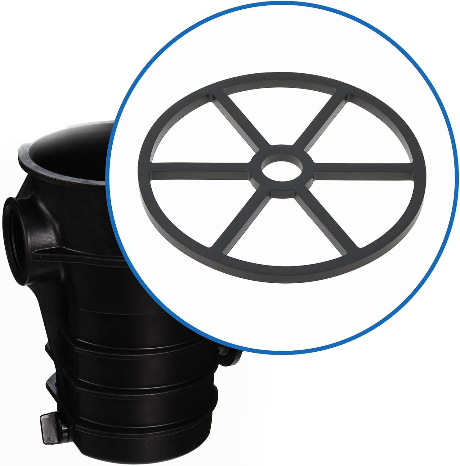 2Pcs 6-Spoke Gasket Replacement Compatible with Hayward SPX0710D Multiport Valve