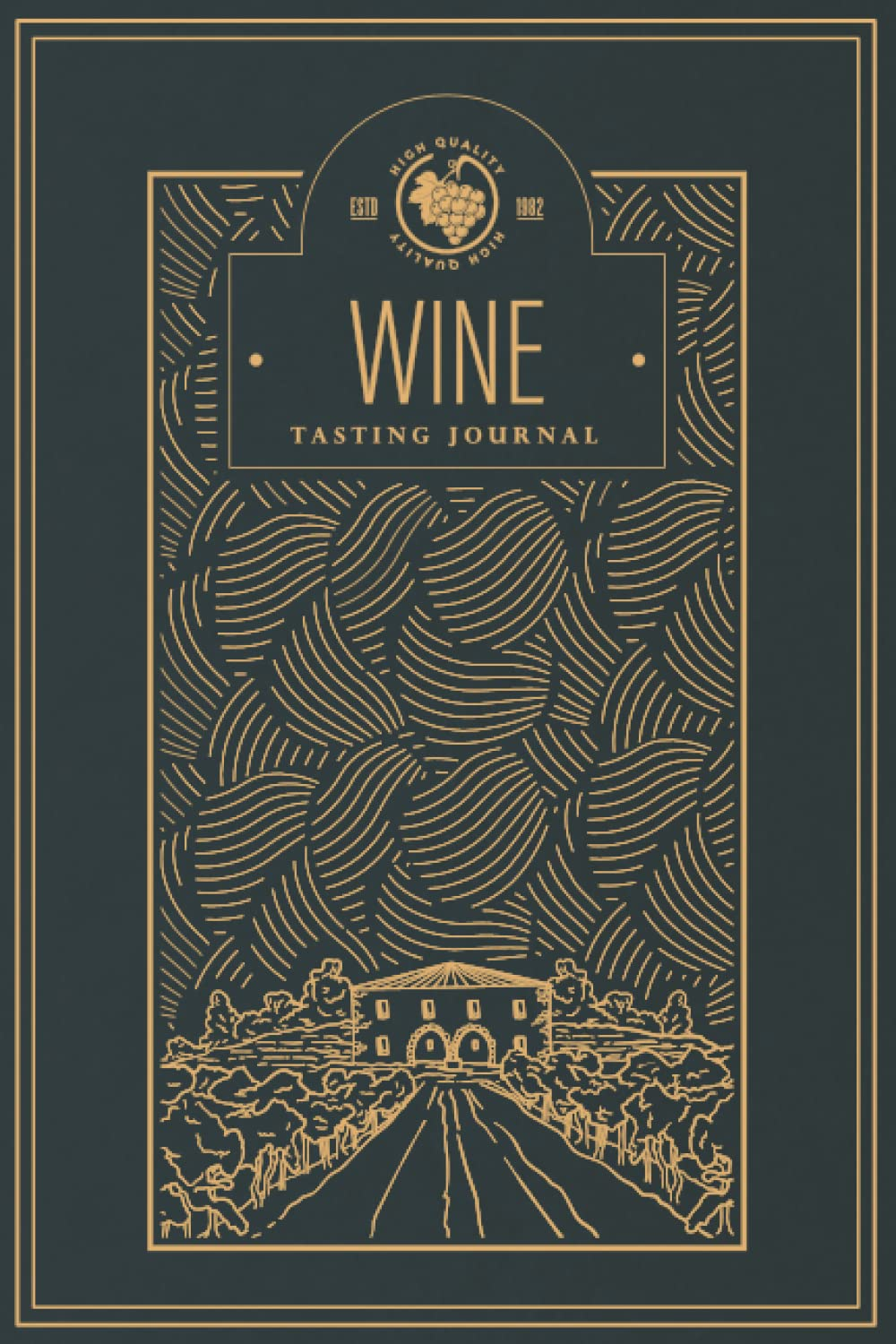 Wine Tasting Journal: Notebook for Wine Tasting Notes & Impressions for Wine Lovers | Wine Label Design | Teal