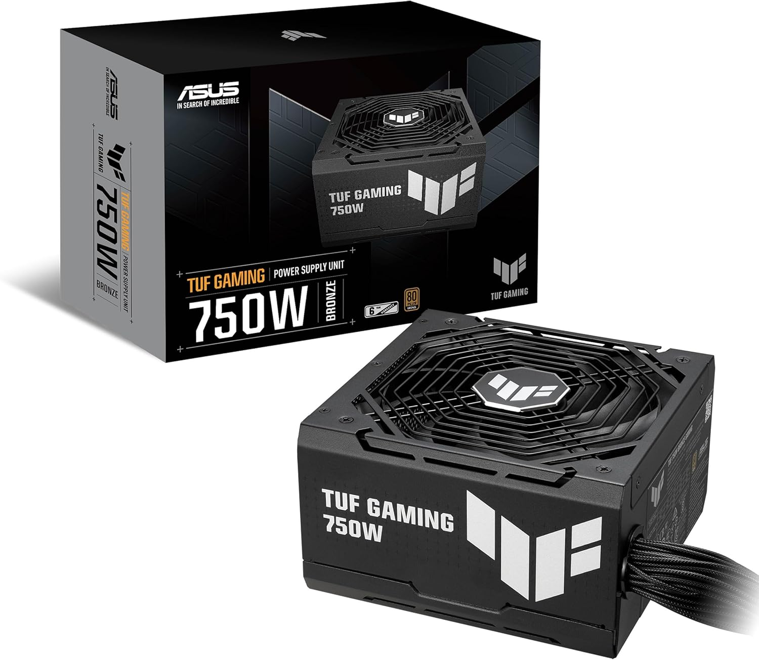 ASUS TUF Gaming 650W Bronze PSU (Power Supply, 80 plus Bronze, Military-Grade Certification, Dual Ball Fan Bearings, Protective PCB Coating, Axial-Tech Fan Design, 0Db) image number 2