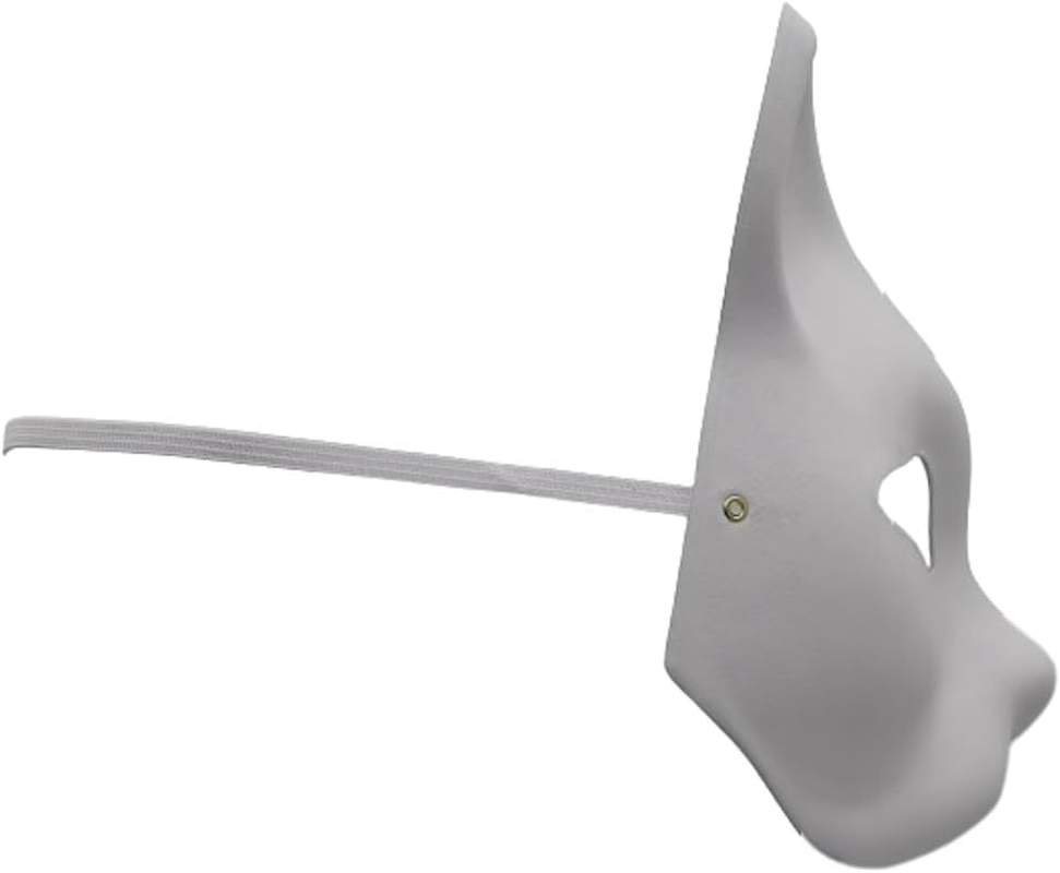 Cat Masks Therian Masks Made of White Paper with Erastic Rubber Band for DIY Painting image number 2