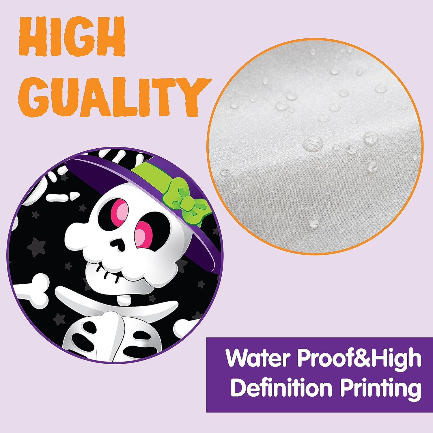 JOYIN 3 Pcs 3D Design Cute Skeleton Family Door Cover 30&rsquo;&rsquo; X 72&rsquo;&rsquo; for Halloween Door, Window and Wall Cover Decoration