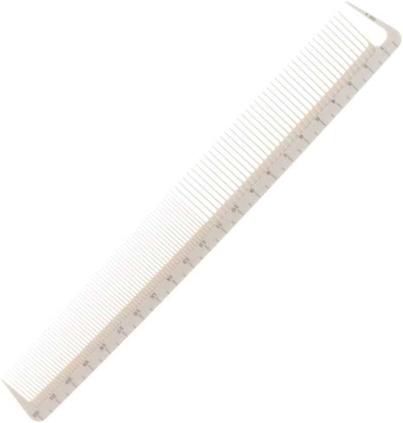 Zalati Hair Comb with Ruler Scale Measurements 2-In-1 Comb for Salon Haircutting -K002 image number 2