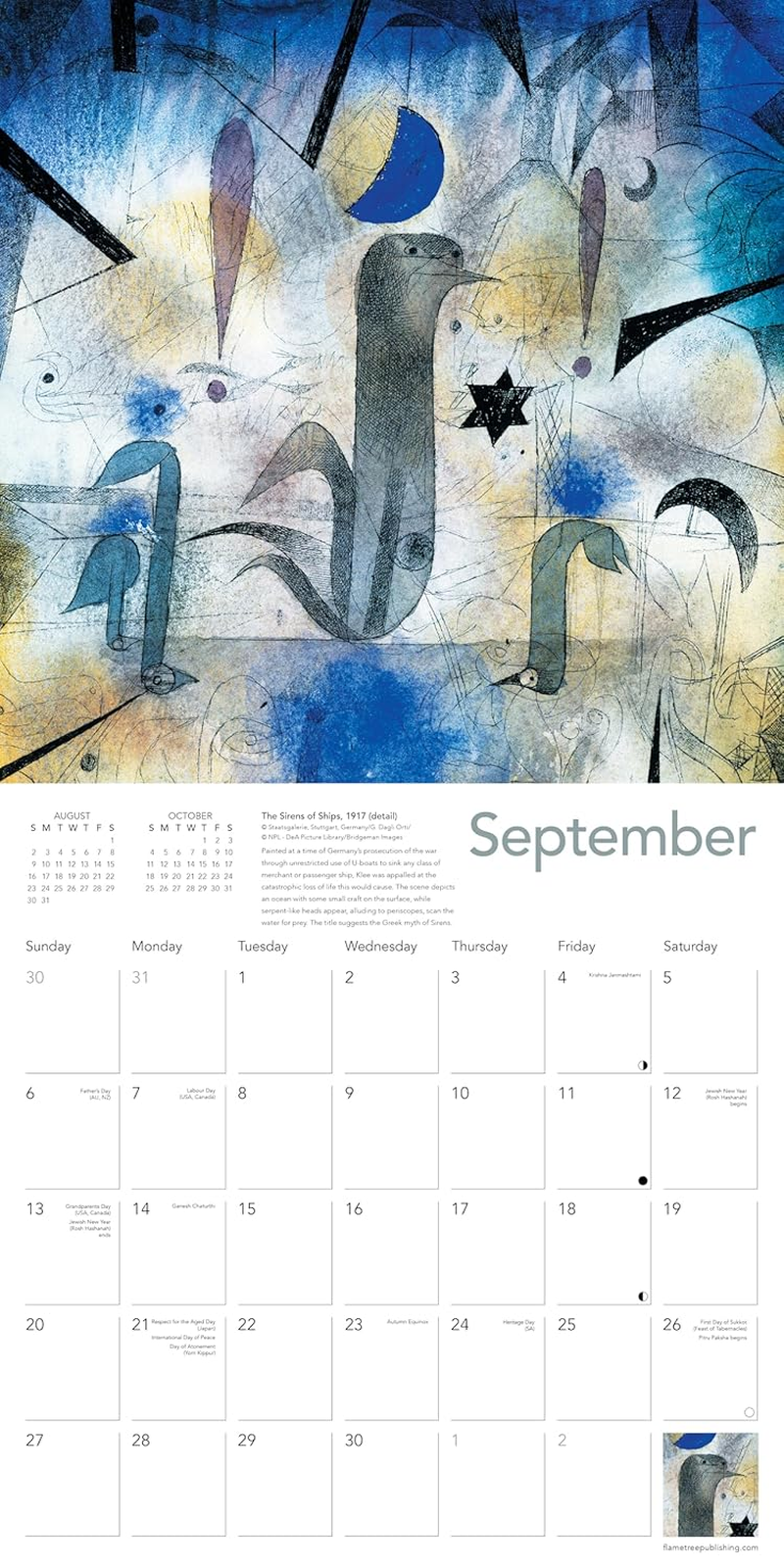 Paul Klee Wall Calendar 2026 (Art Calendar) image number 3