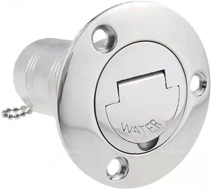 1.5" 38Mm Boat Gas/Fuel/Diesel/Water Deck Fill/Filler with Keyless Cap 1-1/2" Polished 316 Stainless Steel Hardware for Marine Boat Yacht Caravan image number 3