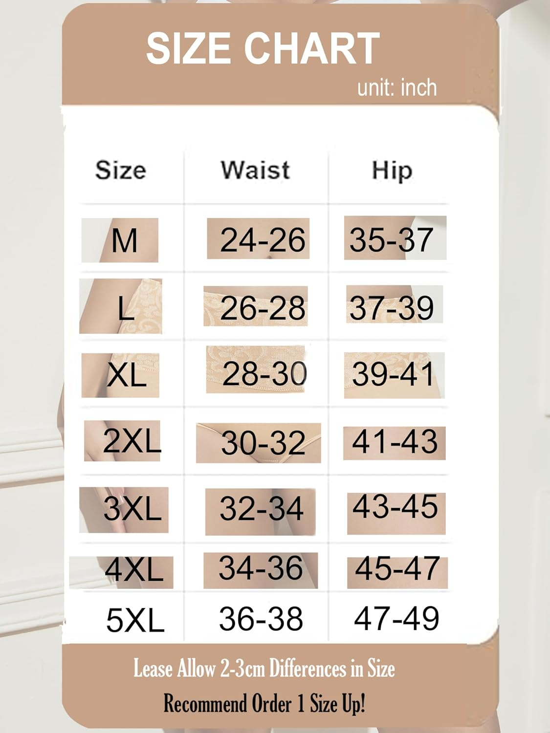 Dinglu Women'S Underwear High Waisted Postpartum Full Coverage Cotton Panties 6 Pack image number 3