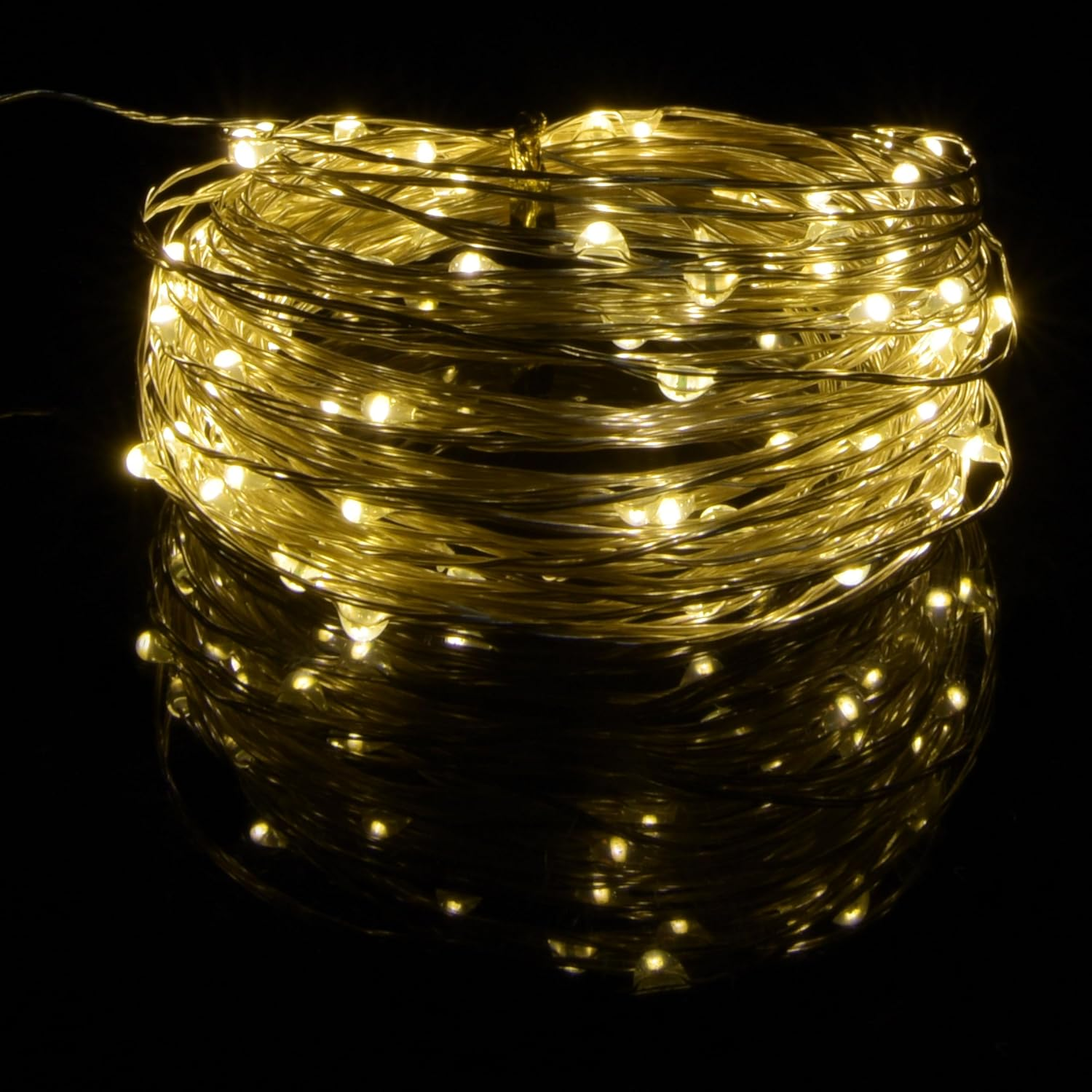 USB Powered String Lights,Led Silver Wire Micro Fairy Lights,5M/16.4Ft 50 Twinkle Lights for Indoor Bedroom Garden Party Wedding Christmas Party Decoration (Multi Colour, 10M/32Ft.)