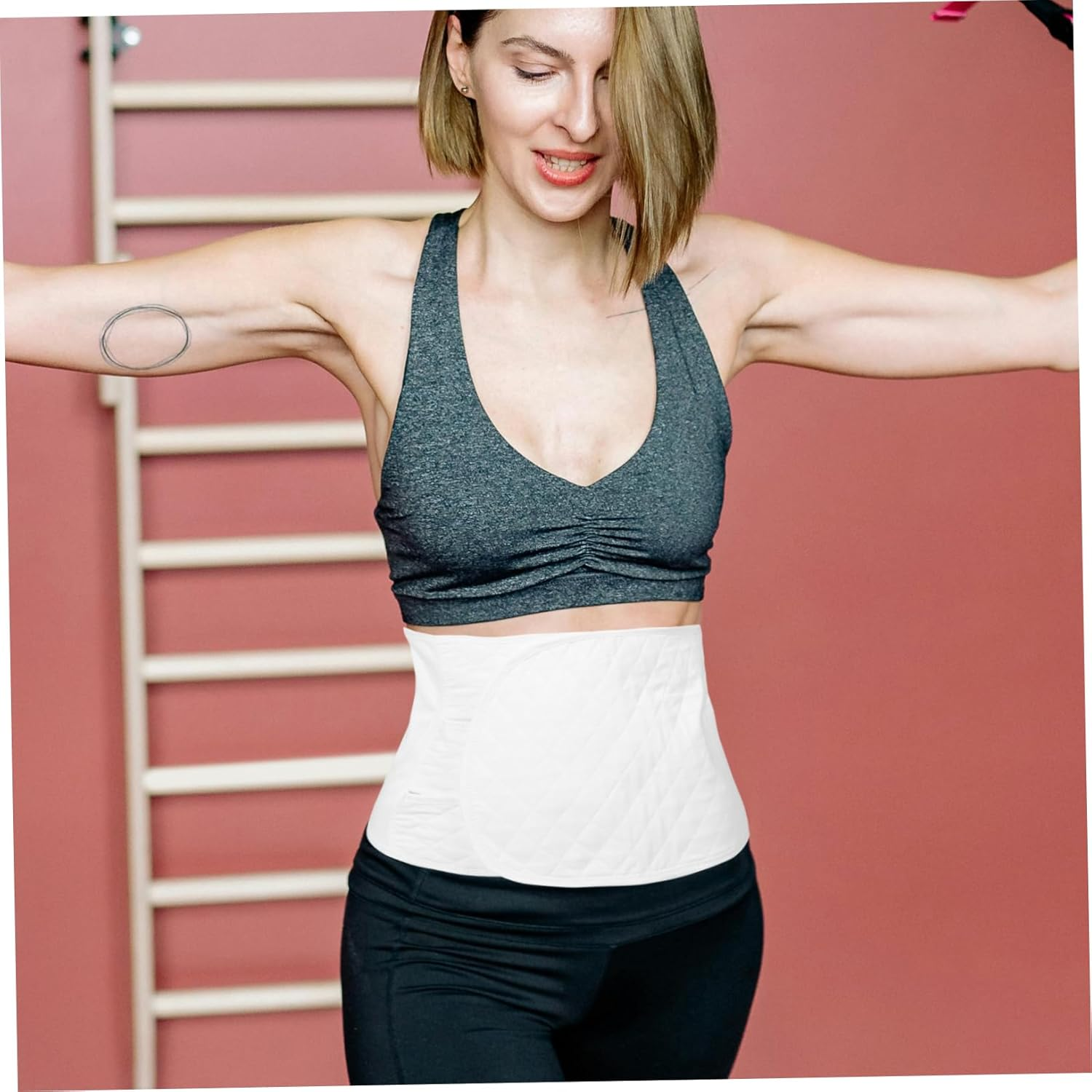 Maternity Waist Trainer Postpartum Belly Support Band Pregnancy Belly Brace Soft Breathable for Women Lumbar Support Elasticity Restoration image number 3