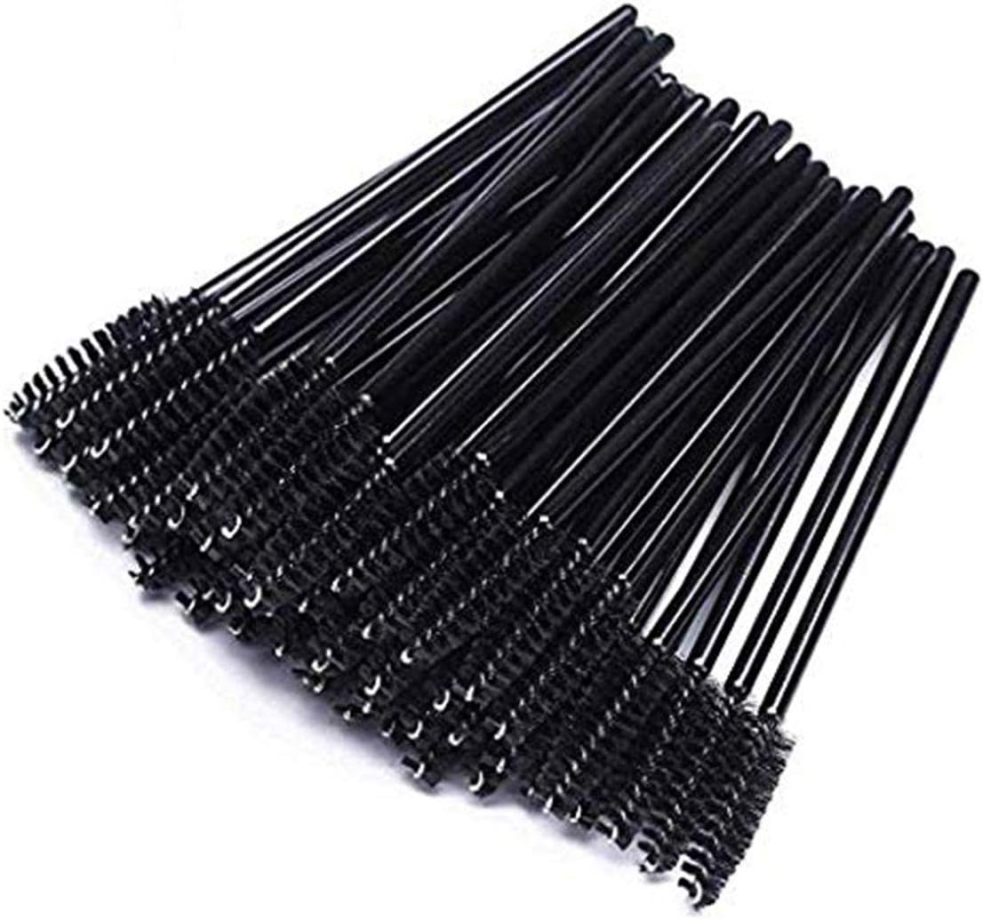 Tbestmax 300 Disposable Mascara Wands Eyelash Brush Spoolies for Eye Lash Extension, Eyebrow and Makeup Crystal