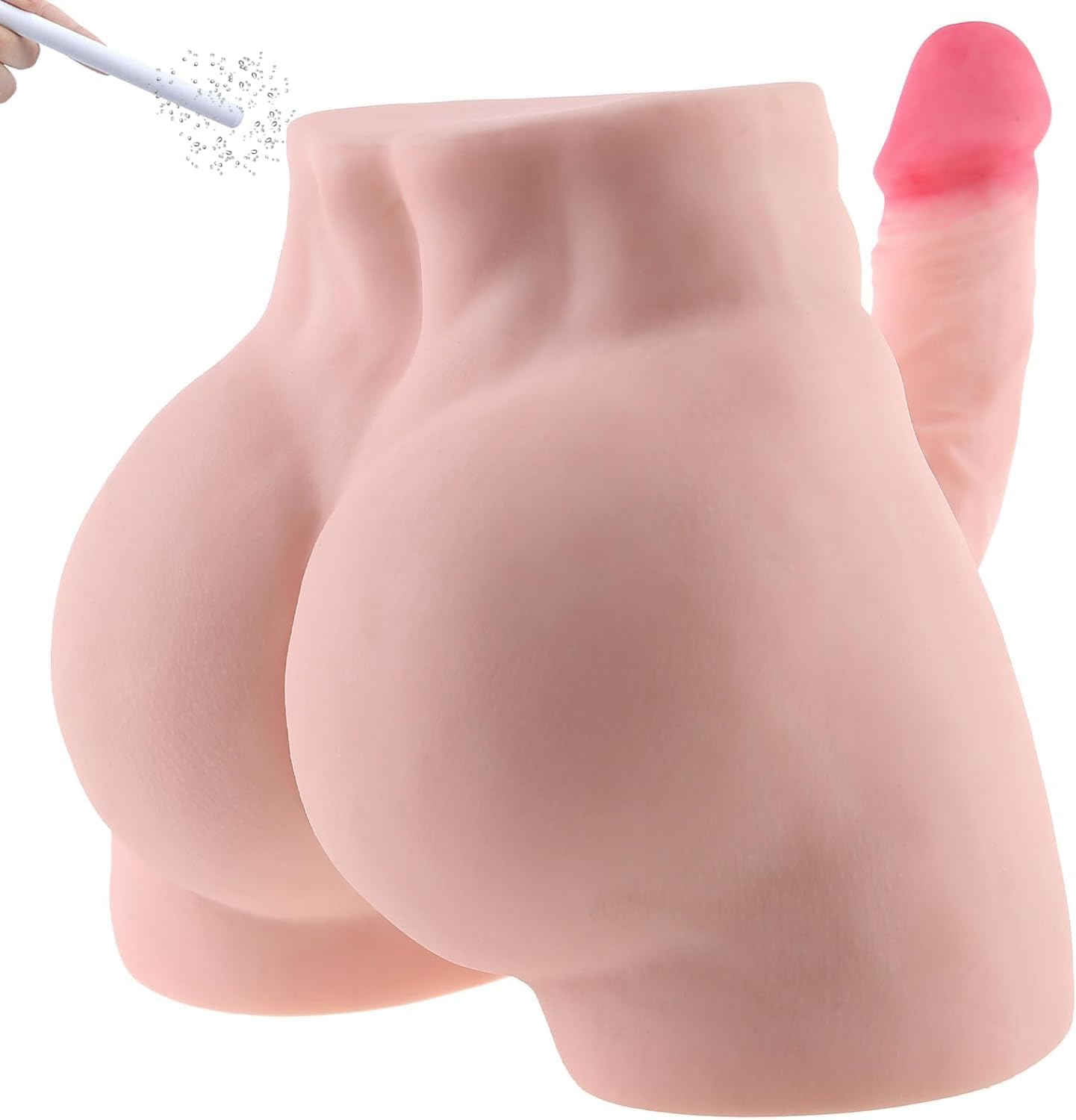 2In1 Female Sex Toys with Stretch Dildo Realistic Penis,Yukaione 16Cm Penis Female Masturbation Tight Anal Female Gay Sex Toys Male Couples Toys Adult Toys (Pink, Big)