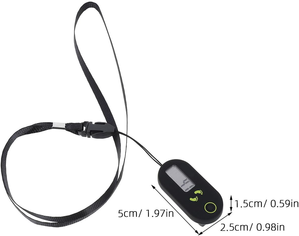 Toddmomy Pedometer for Walking, Step Counter Lady Tools Electronic Step Tracker for Seniors Pedometer Clip on Tracking Device Sporting Goods image number 6