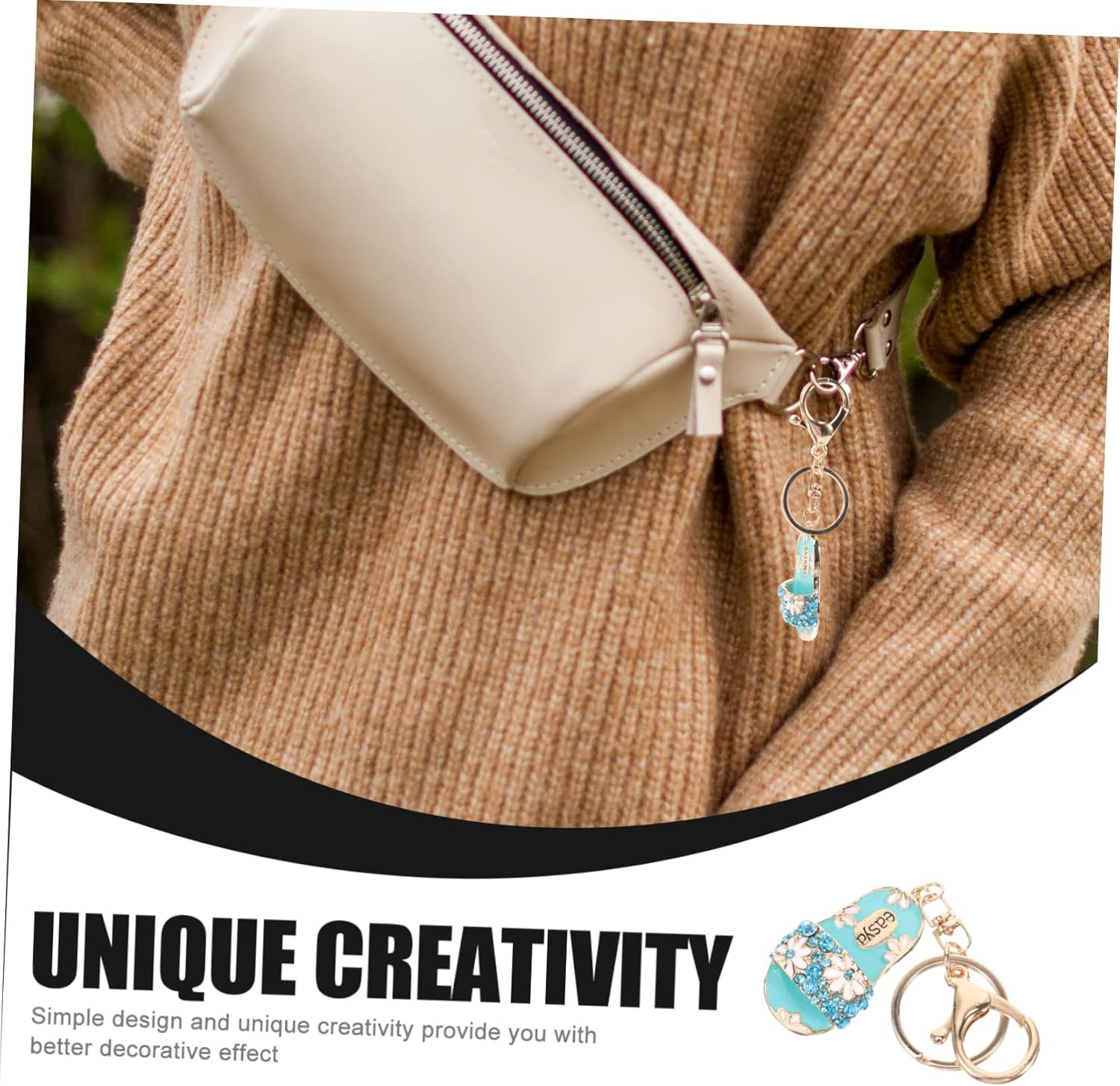 NOLITOY 3Pcs Hawaii Style Key Chain Pendant Keyring Charm Cute Decoration for Bag Hanging Reliable Portable Keychain Ornament