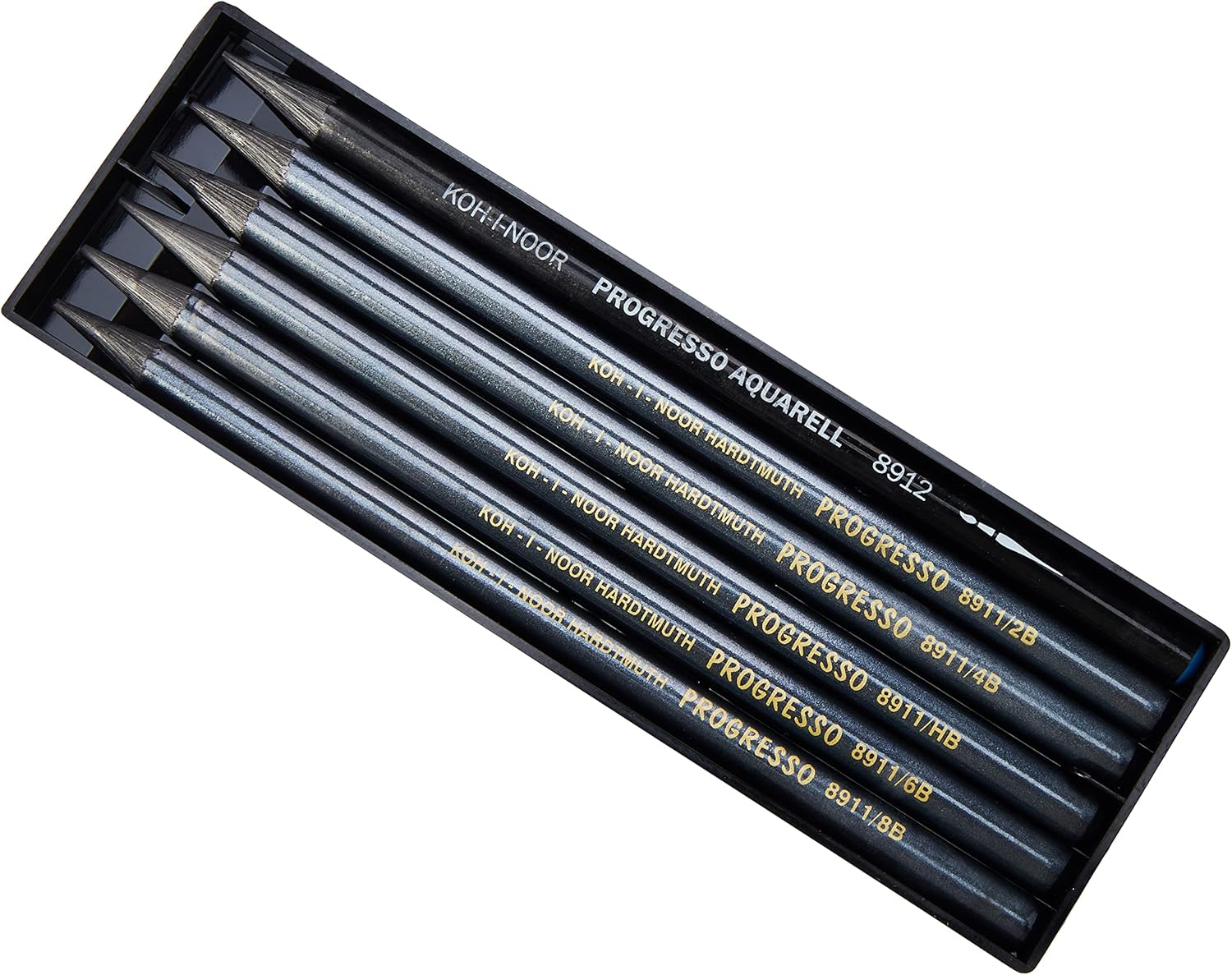 KOH-I-NOOR Progresso Graphite Pencils Set Wood-Free (Pack of 6)