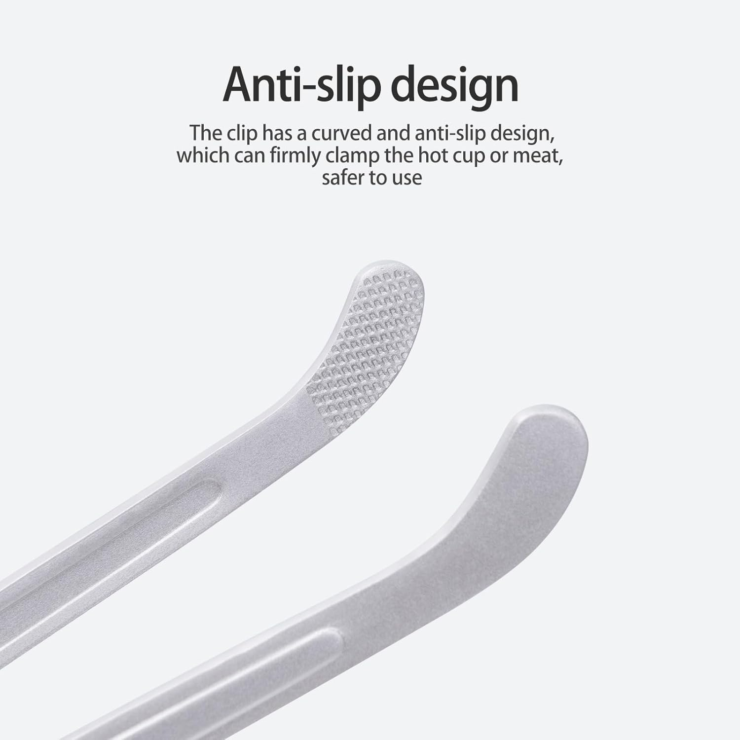 Boundless Voyage Titanium Tea Clip Multipurpose Anti-Scalding Tong Tweezers for Kitchen Food Kongfu Cup Buffet Salad Steak BBQ image number 4