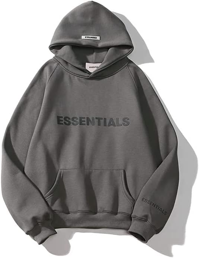 Medbyliv Men'S Hip Hop Hoodie Letter Hoodies Casual Sweatshirt Pullover Sportswear Tracksuit with Pocket