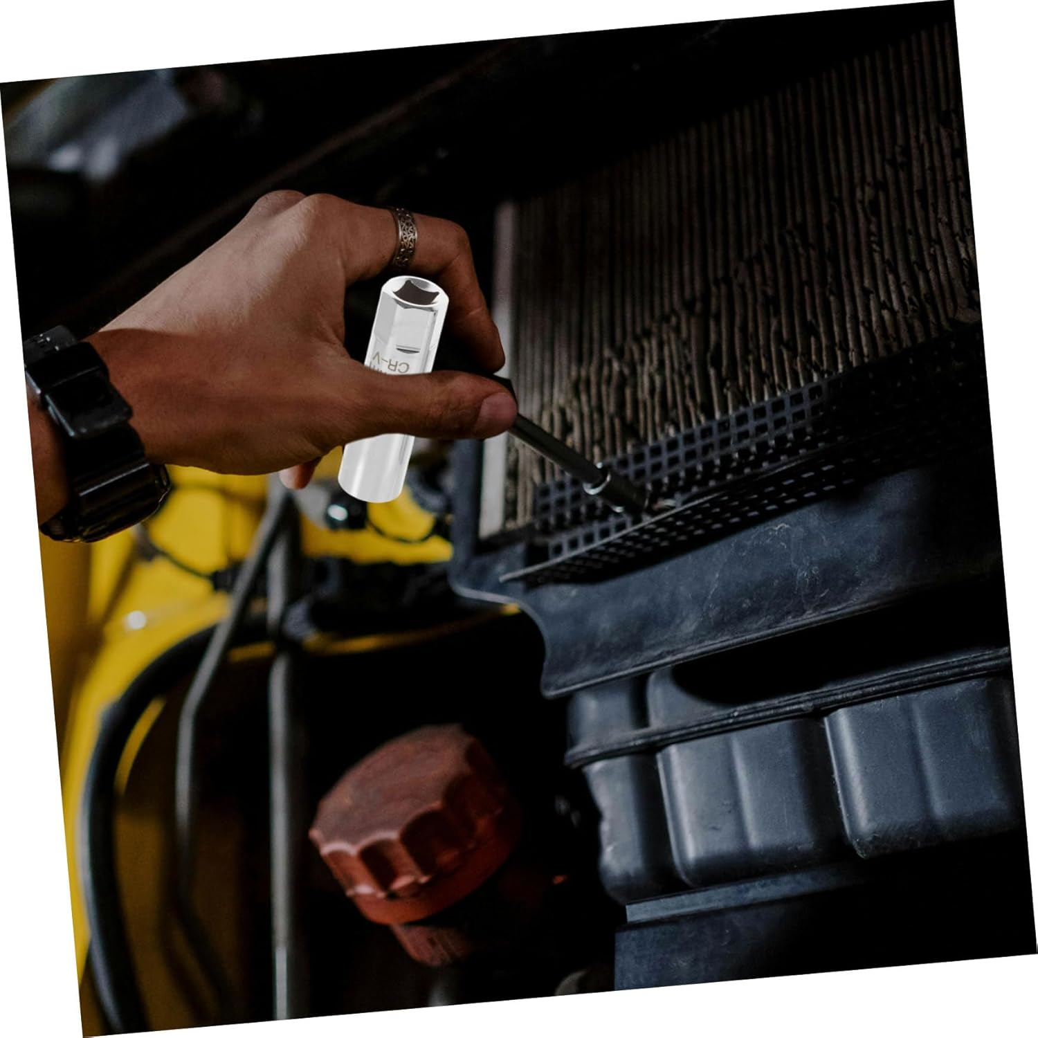 Mikinona 3/8 Spark Plug Socket Set 14Mm and 16Mm Magnetic Wrench Car Spark Plug Removal Tool Professional Automotive Repair Accessories for Mechanics and Diy Maintenance image number 5