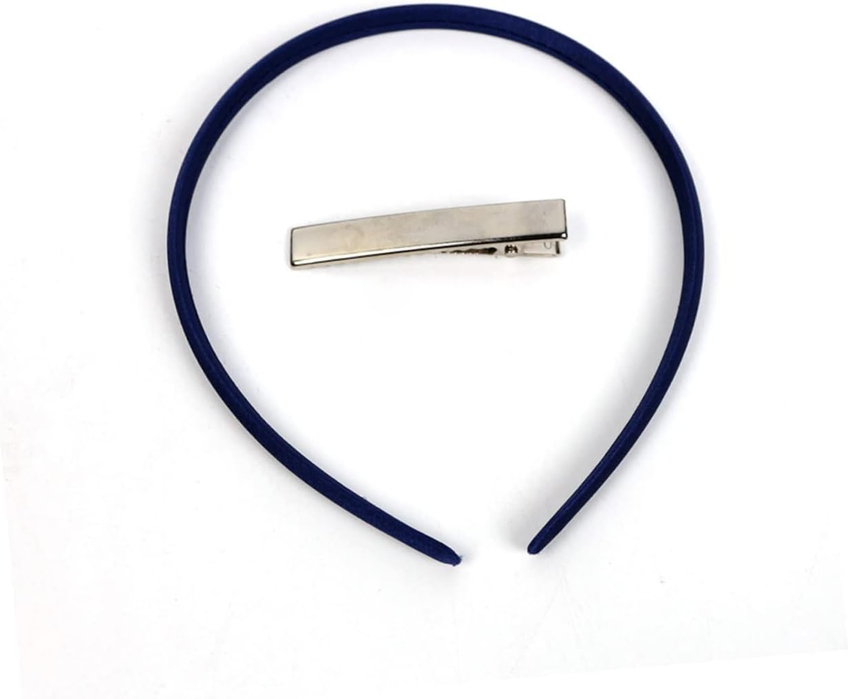 KALLORY Headband Organza Hair Accessiores for Women Elegant Blue Headband for Wedding Party Prom image number 6