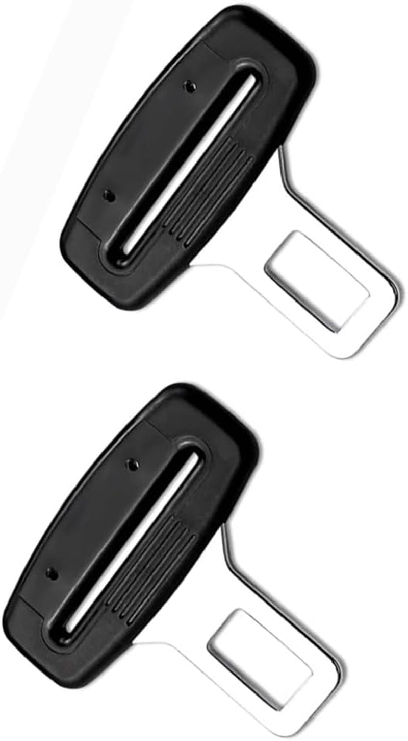 Bluejunior 2Pcs Durable Metal Seat Belt Restraints Connector for Car - Premium Pet Dog & Cat Seatbelt Harness Buckle, Auto Attachment Lock for Most Vehicles, Strong Safety Belt Clip image number 4