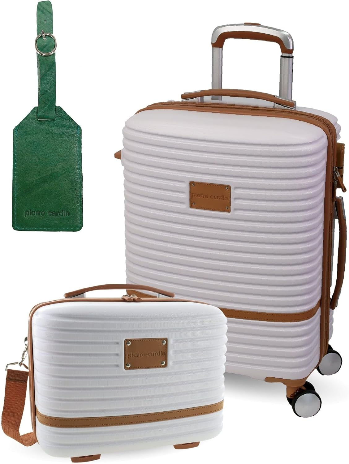 Pierre Cardin 54Cm Cabin Hard Shell Suitcase in Charcoal image number 5